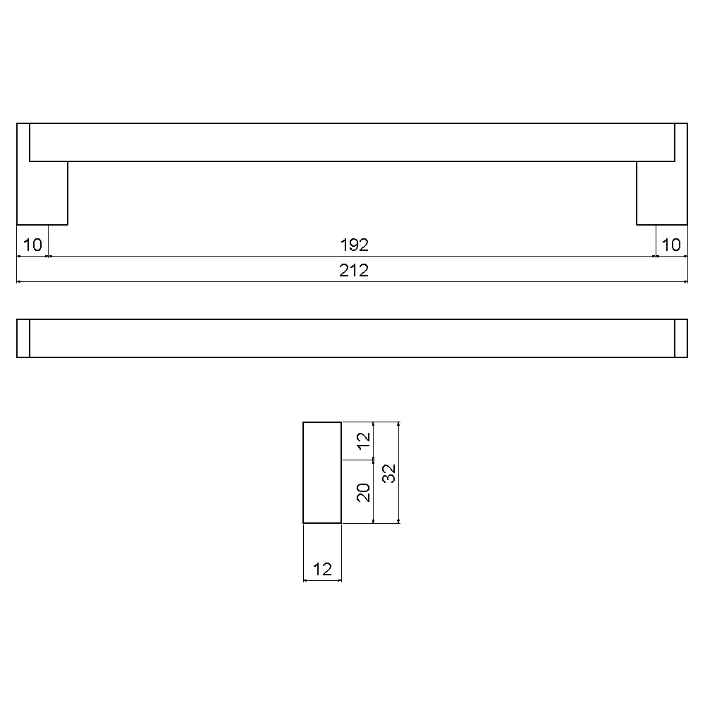ÇEBİ B832160 PC24 MODERN KULP ALM.101.01.0104277Mobilya KulplarıÇEBİ