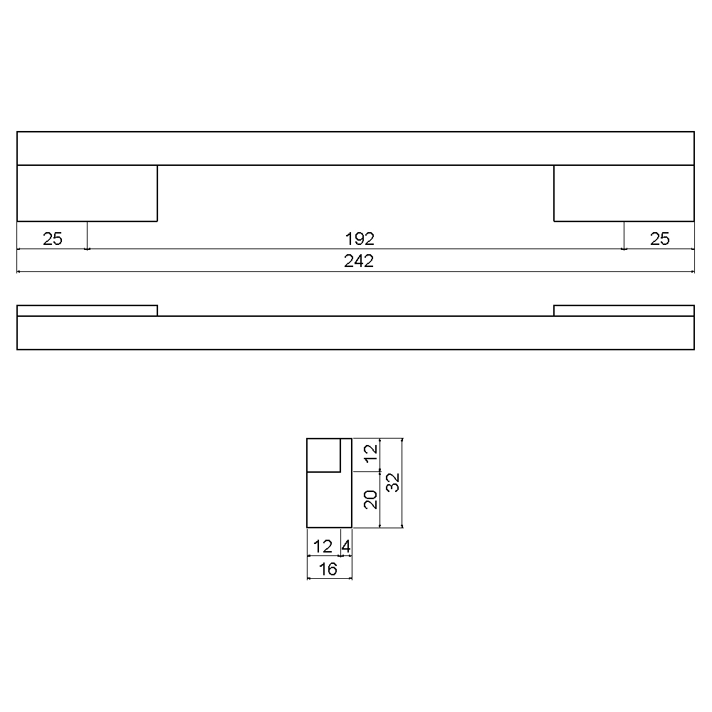 ÇEBİ B833160 MP02 MODERN KULP ALM.101.01.0104287Mobilya KulplarıÇEBİ