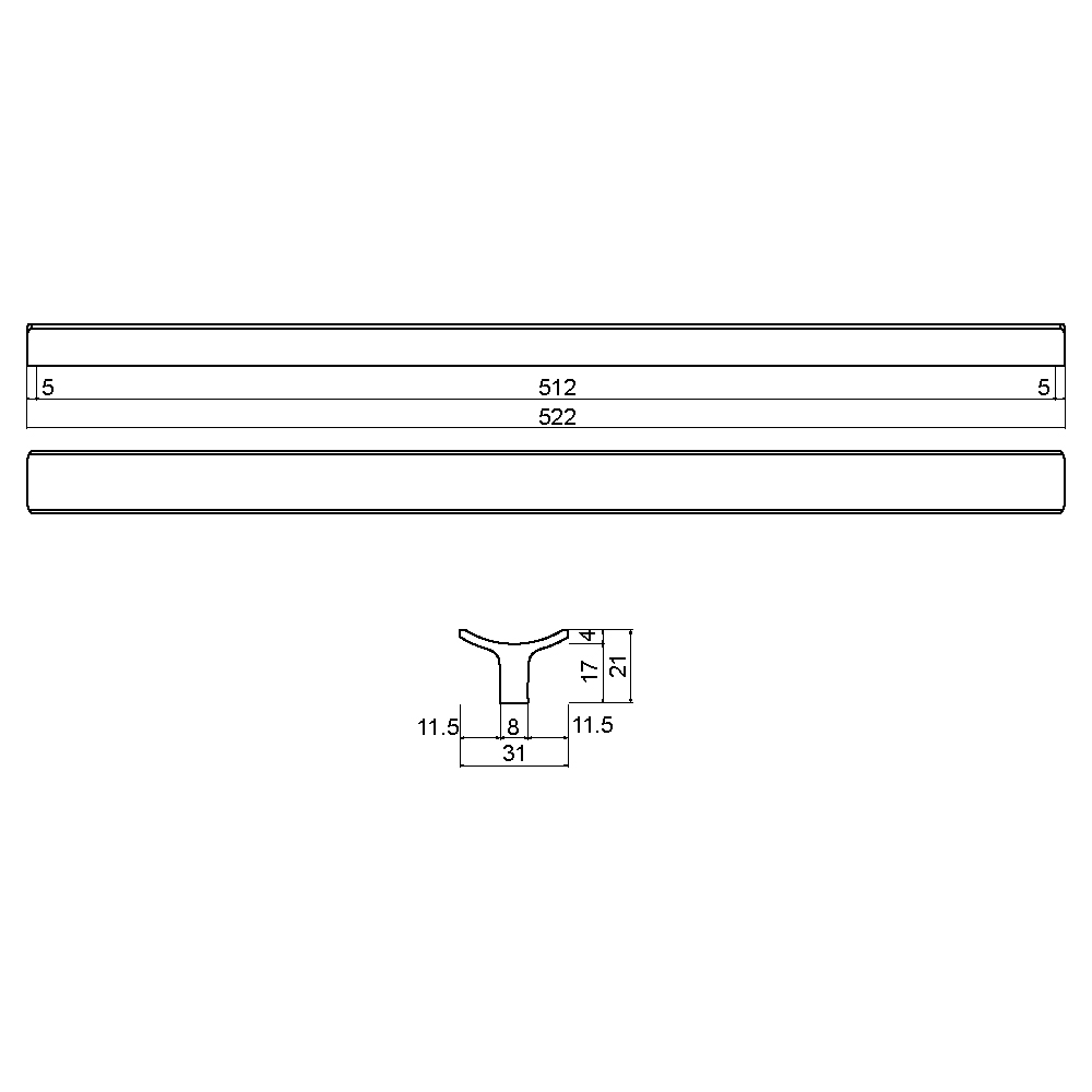 ÇEBİ B849096 MP02 MODERN KULP ALM.101.01.0104368Mobilya KulplarıÇEBİ