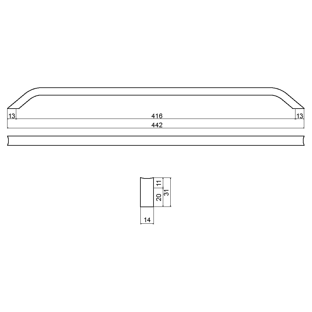 ÇEBİ B881160 MP02 MODERN KULP ALM.101.01.0104482Mobilya KulplarıÇEBİ