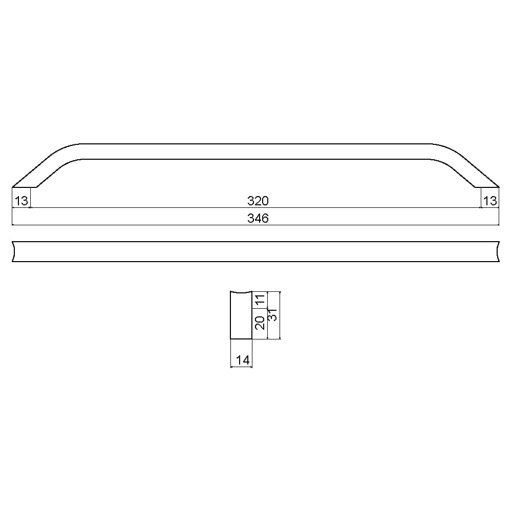 ÇEBİ B881160 MP08 MODERN KULP ALM.101.01.0104483Mobilya KulplarıÇEBİ