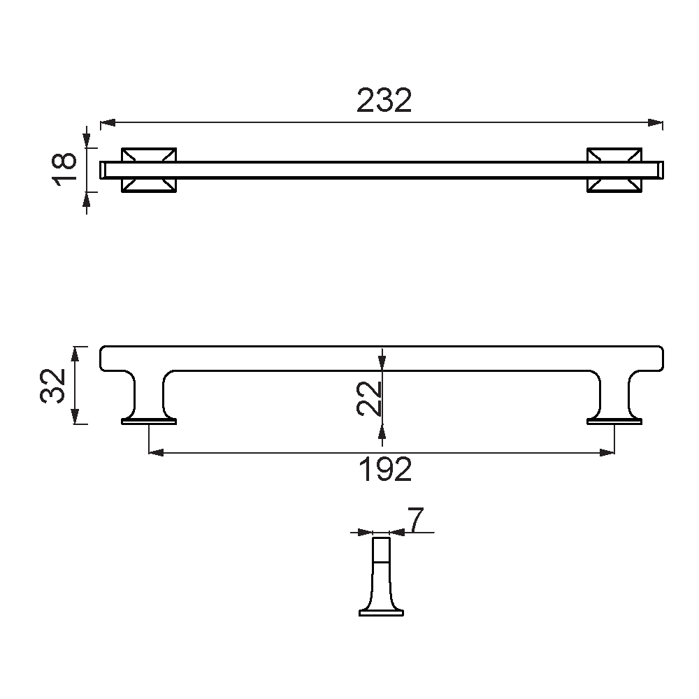 ÇEBİ B965192 MP11 MODERN KULP ALM.101.01.0107556Mobilya KulplarıÇEBİ