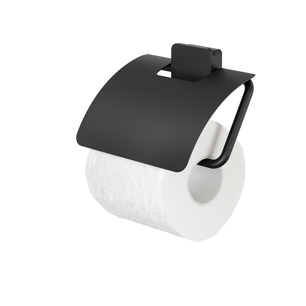 GEESA 917908 06 A TOPAZ SİYAH KAPAKLI TUVALET KAĞITLIĞI501.02.0116781Banyo AksesuarlarıGEESA