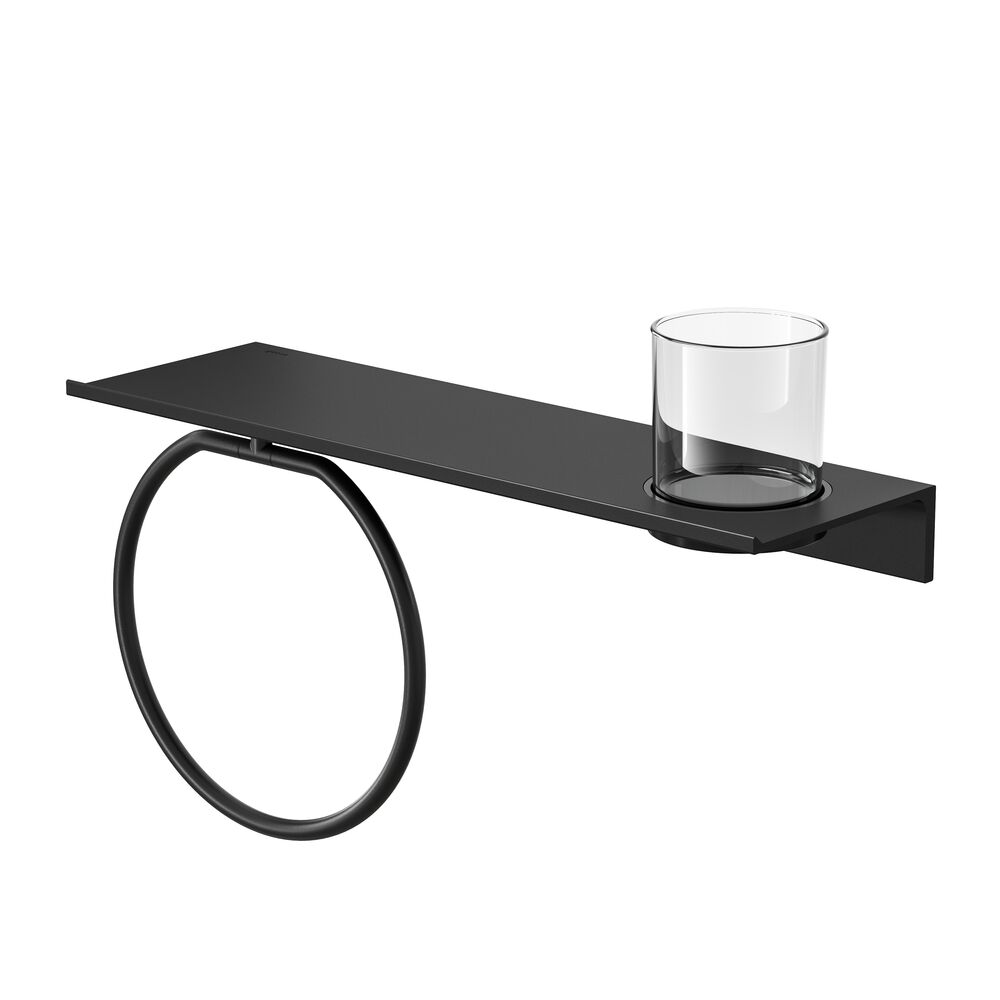 GEESA 918204 06 400 LEEV SİYAH DİŞ FIRÇALIKLI AYNA ÖNÜ ETAJER 40 CM501.02.0116728Banyo AksesuarlarıGEESA