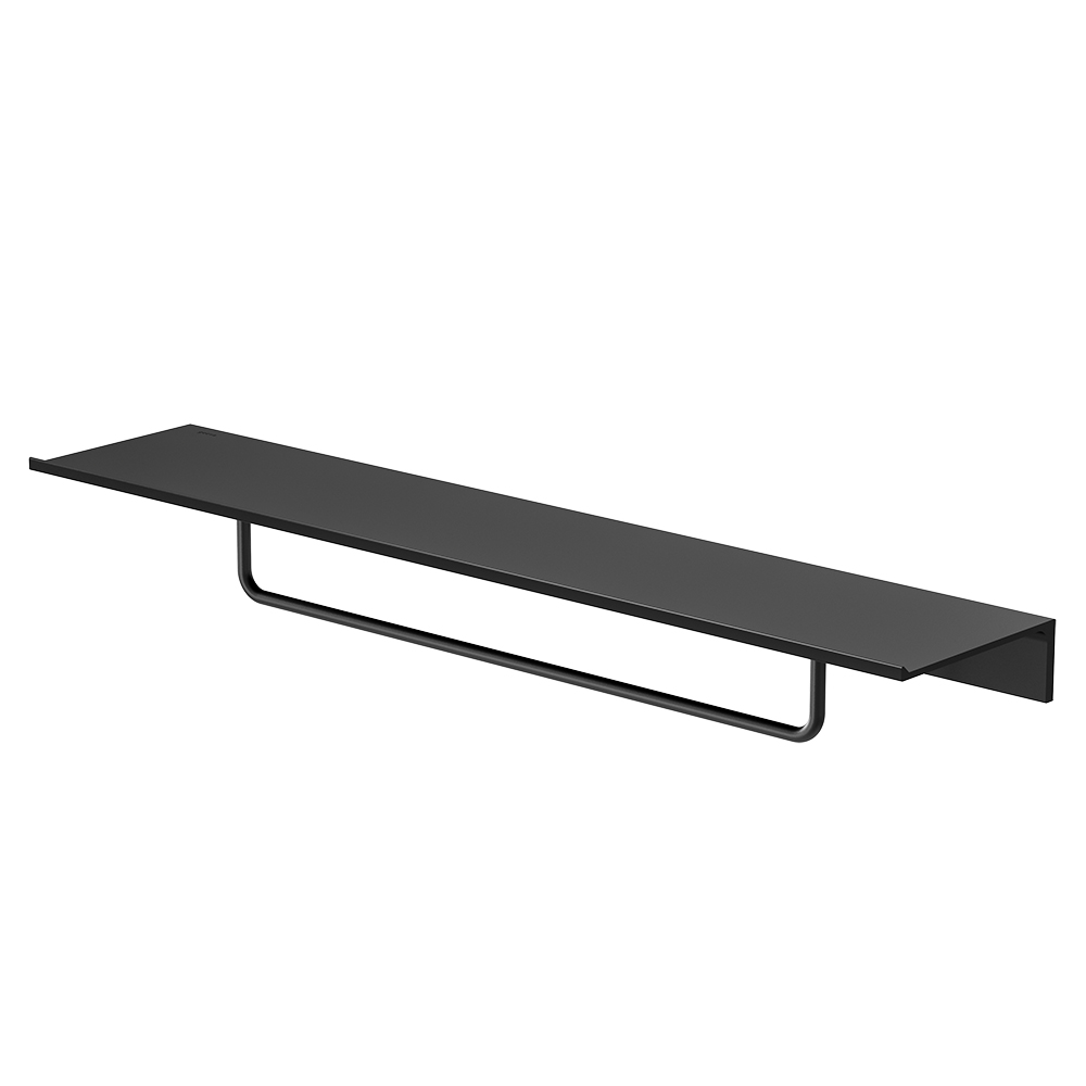 GEESA 918207 06 600 LEEV SİYAH 60 CM RAFLI 40 CM HAVLU ASKILIĞI501.02.0116730Banyo AksesuarlarıGEESA
