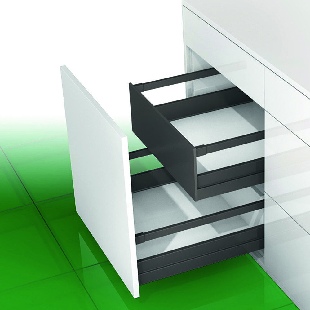 GRASS NOVA PRO SCALA İÇ ÇEKMECE BORDÜRLÜ H90 ANTRASİT SETGP045.NPS300B.ICSTONEYanaklı Çekmece RaylarıGRASS