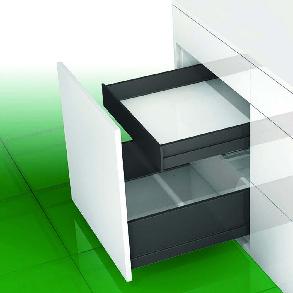 GRASS NOVA PRO SCALA İÇ ÇEKMECE BORDÜRSÜZ H90 ANTRASİT SETGP049.NPS300.ICSTONEYanaklı Çekmece RaylarıGRASS