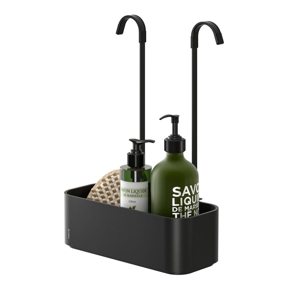 TIGER 800376 2 STORE SİYAH BANYO BATARYASI ASKILI DUŞ SEPETİ 25 CM501.02.0116836Banyo AksesuarlarıTIGER