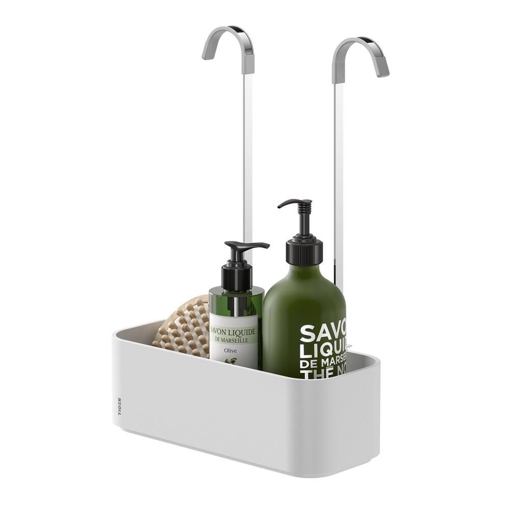 TIGER 800377 2 STORE BEYAZ BANYO BATARYASI ASKILI DUŞ SEPETİ 25 CM501.02.0116831Banyo AksesuarlarıTIGER