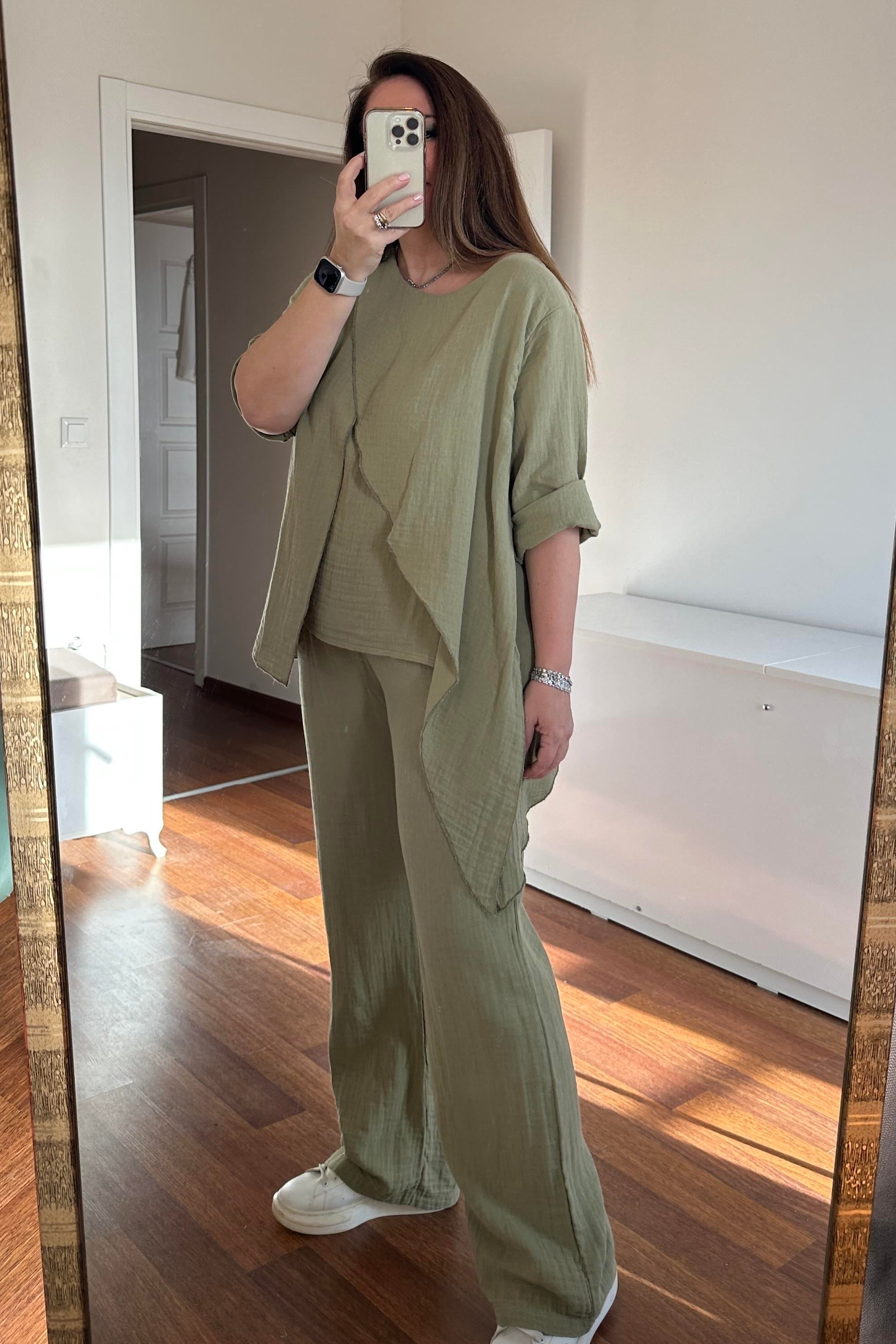 Müslin Tasarım Takım Yeşil