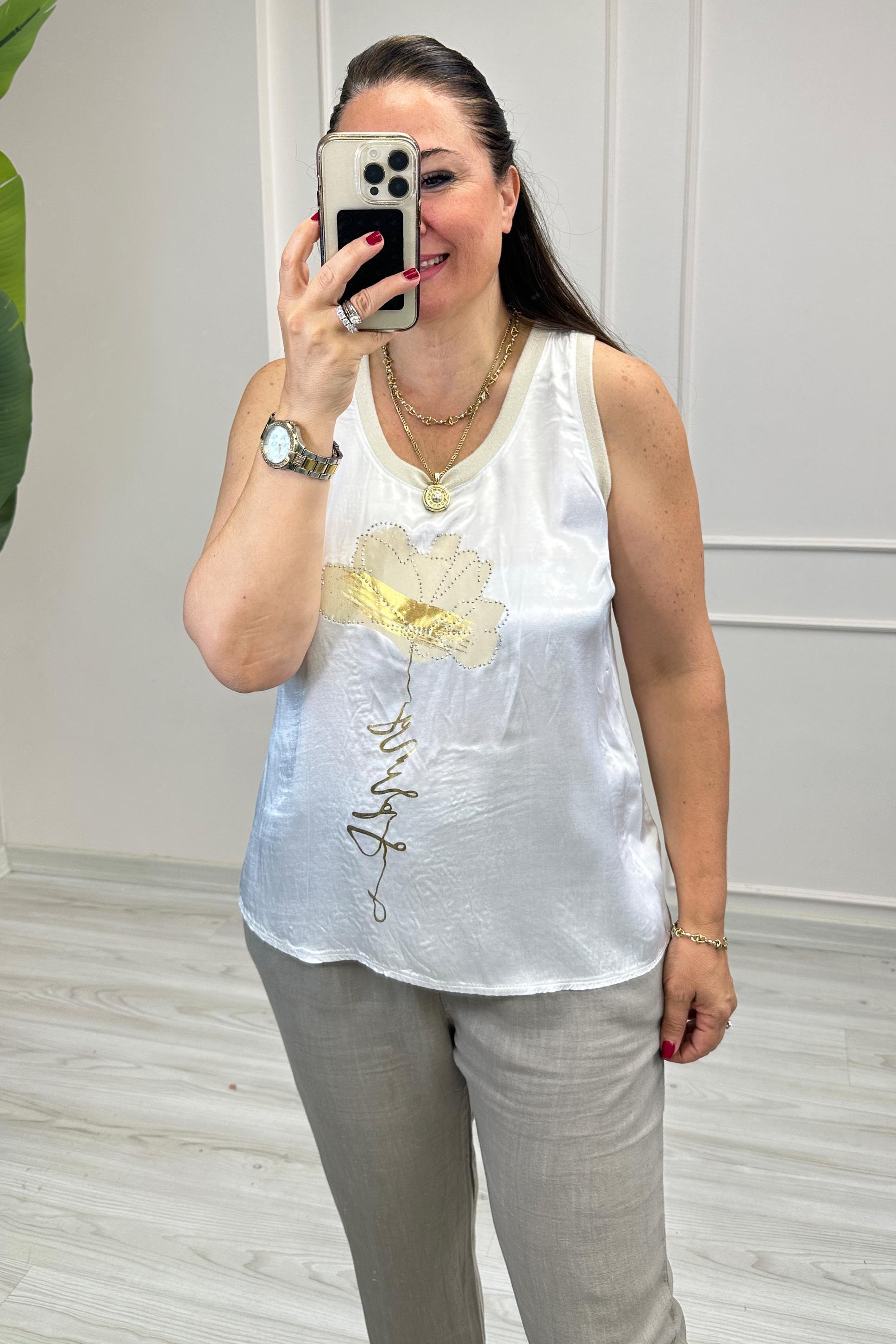 Renata Kolsuz Bluz Beyaz