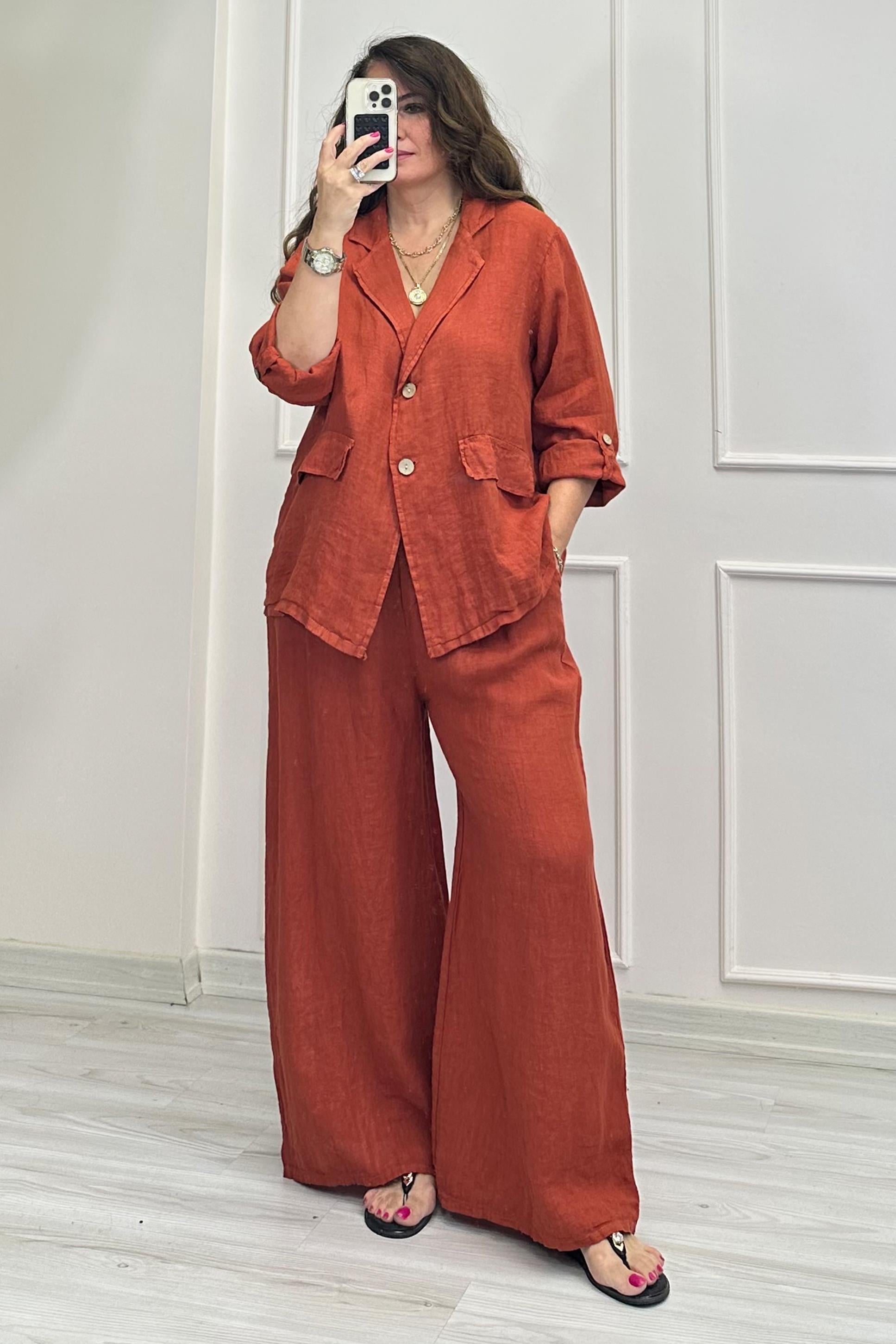 Colette Blazer Takım Kiremit