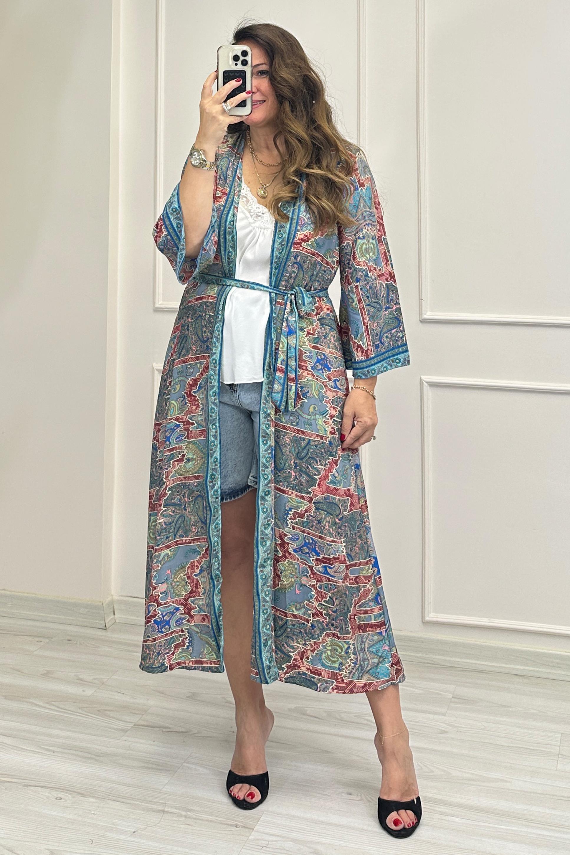 Nilda Kimono Mavi