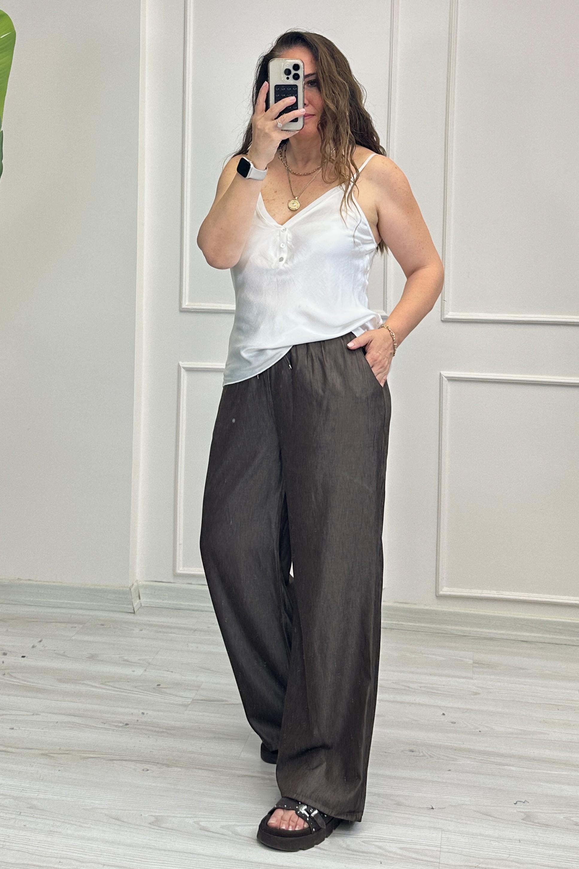 Martina Palazzo Pantolon Kahverengi