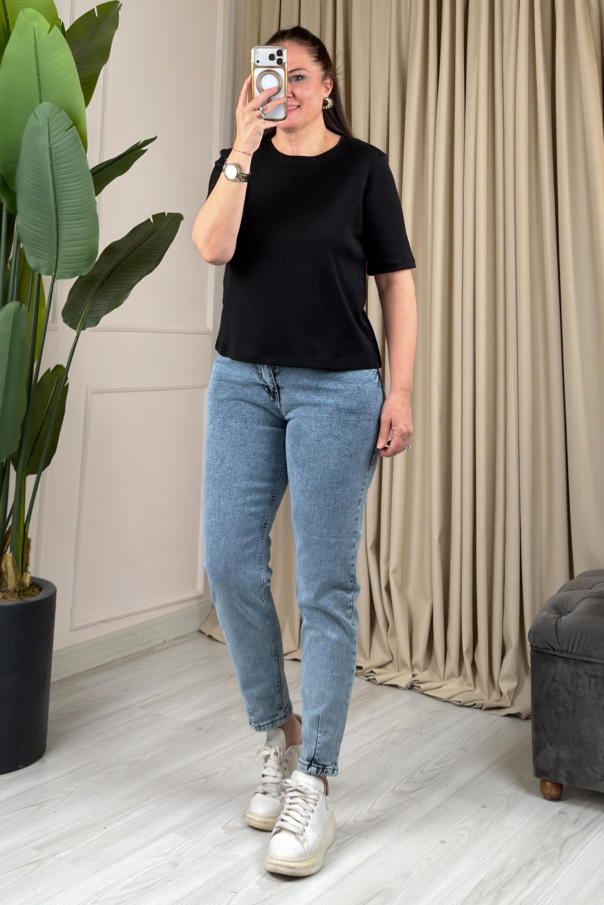 Lorinya Vatkalı T-Shirt Siyah