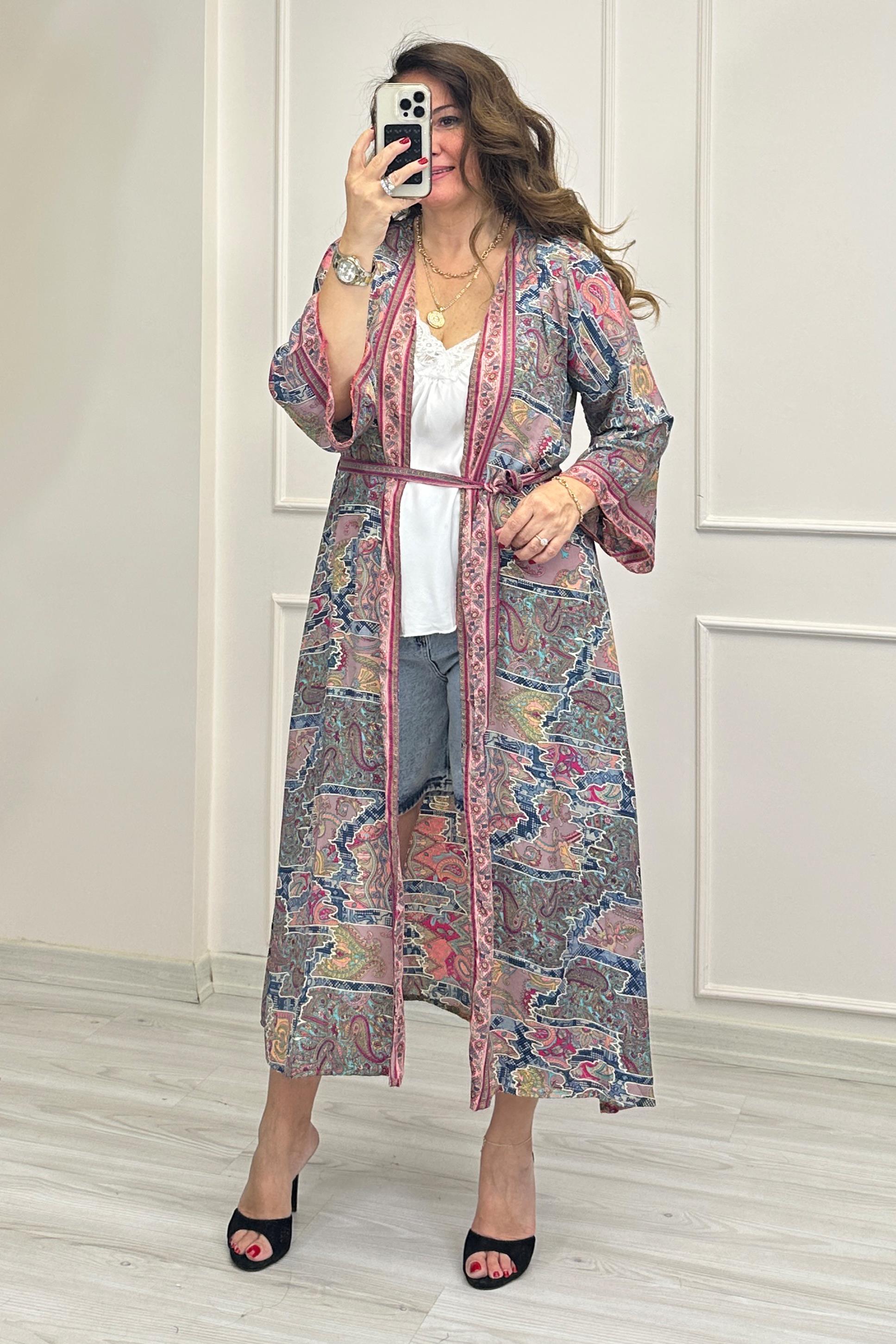 Nilda Kimono Pembe