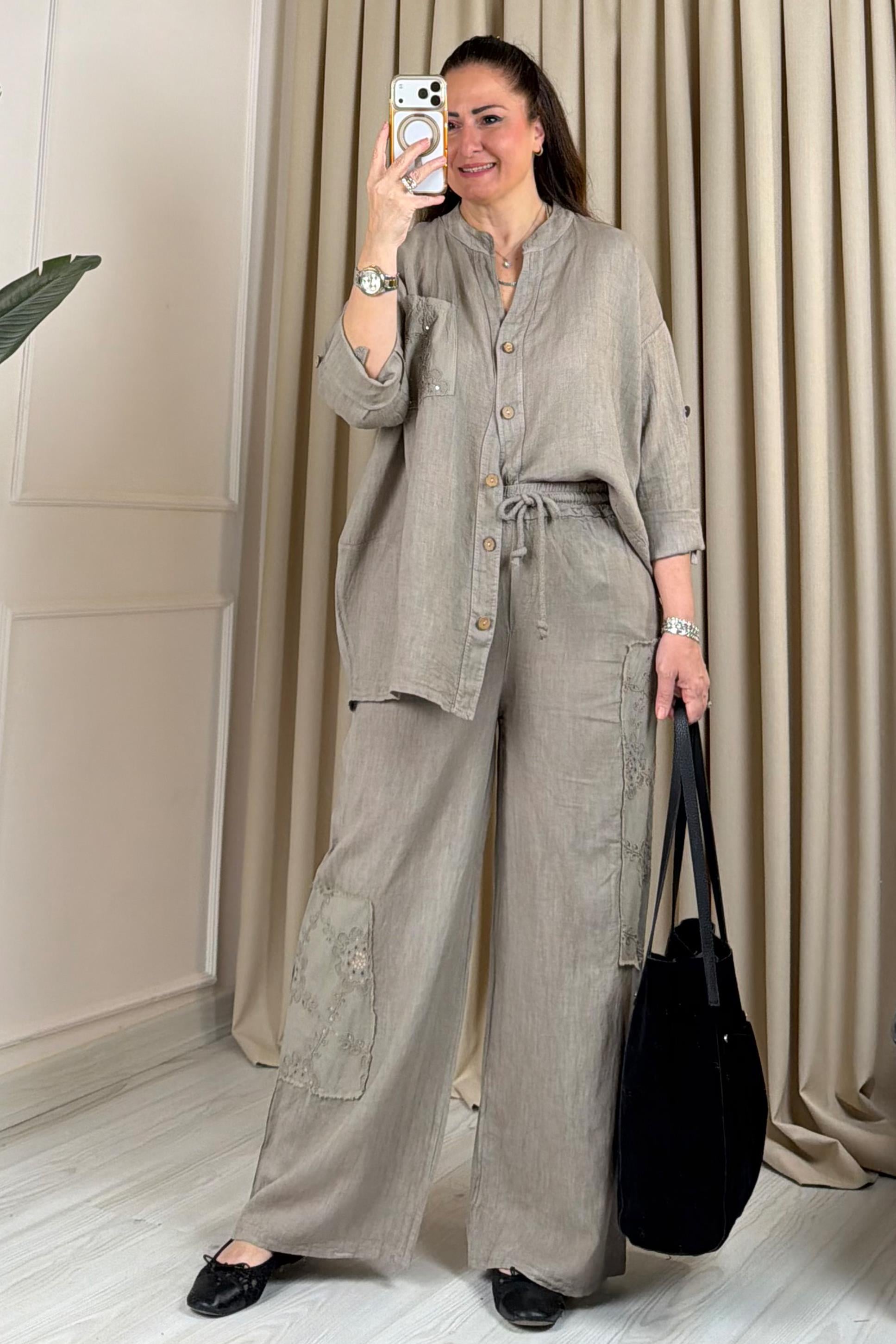 Mery Motif Detaylı Takım Taş