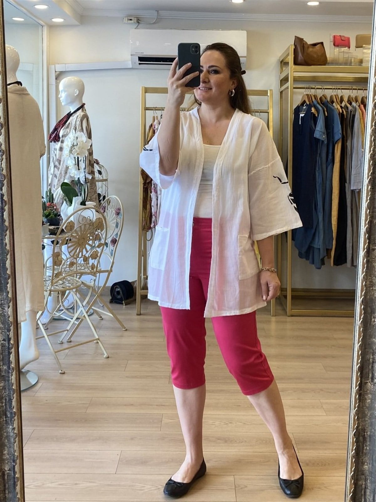 Diz altı kapri  pembe