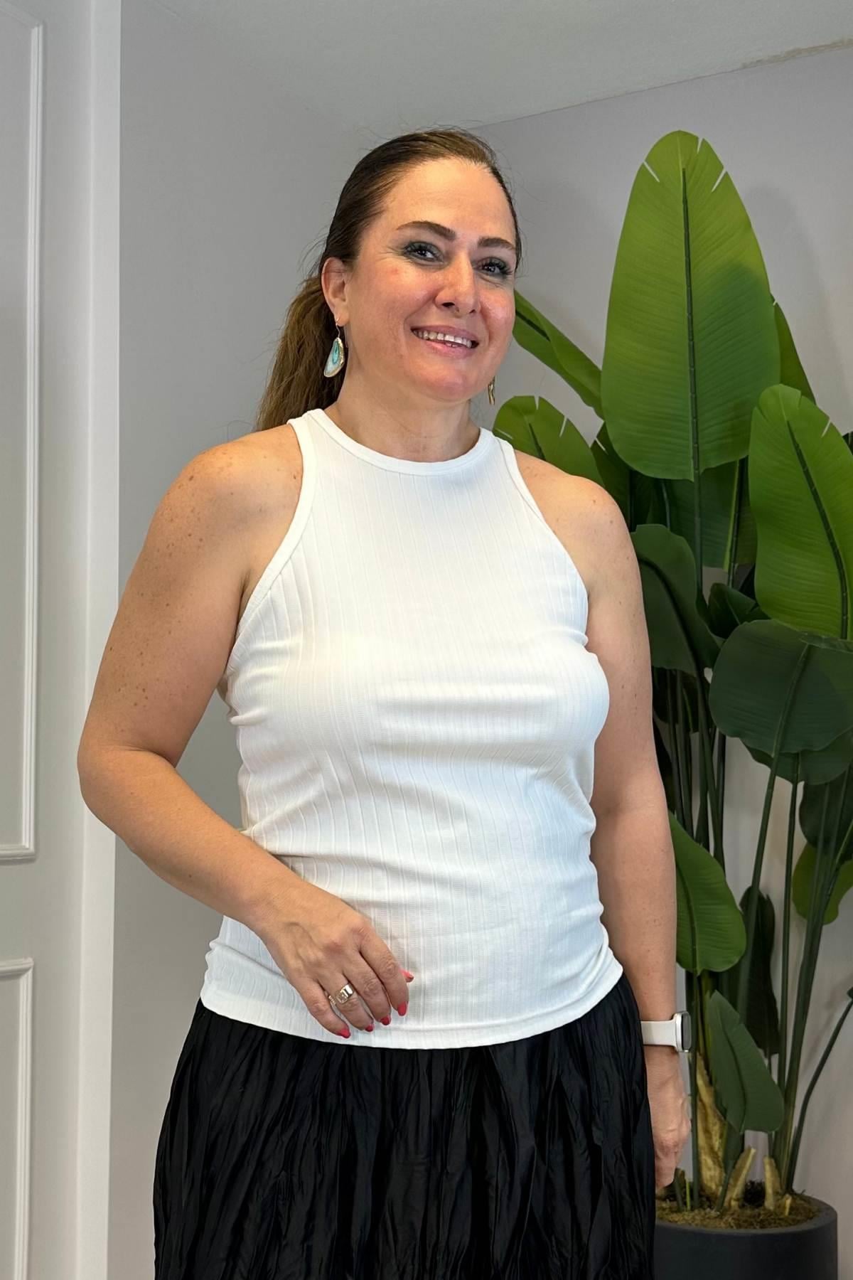 Kalın Çizgili Beyaz