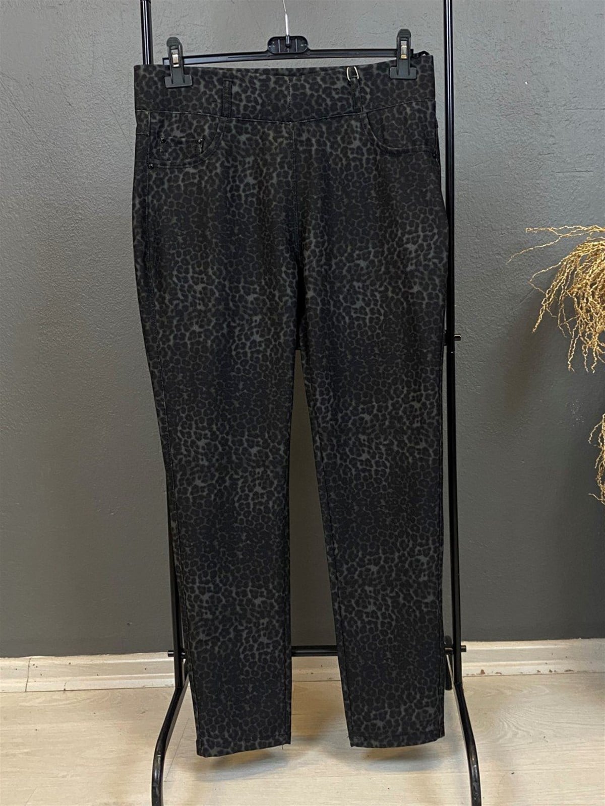 Kendinden Desenli Pantalon