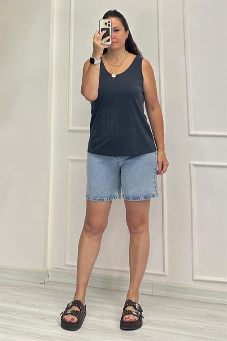 Carmen Kalın Askılı Bluz Antrasit