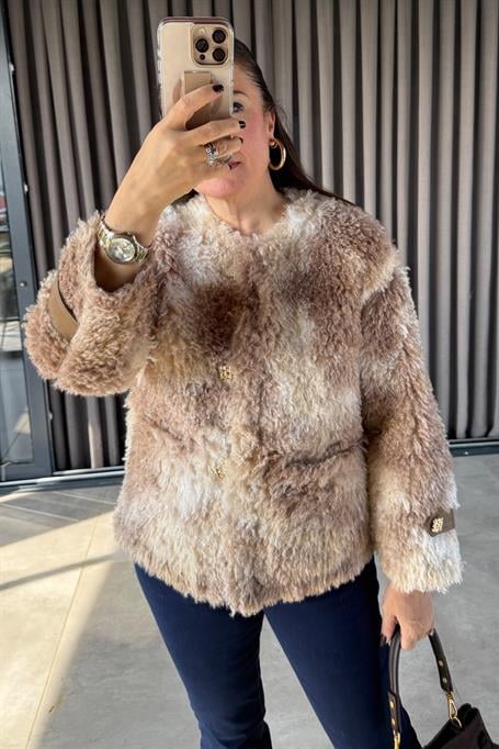 Batik Desenli Mont Krem