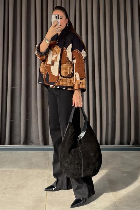 Equina Kapitone Ceket Siyah