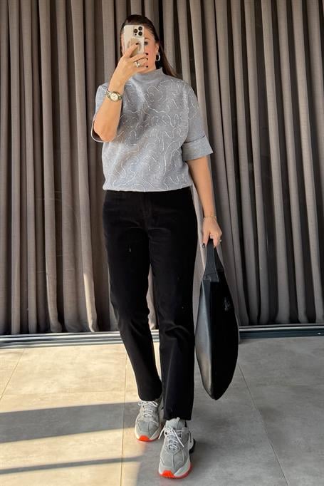 Velvet Kadife Pantolon Siyah