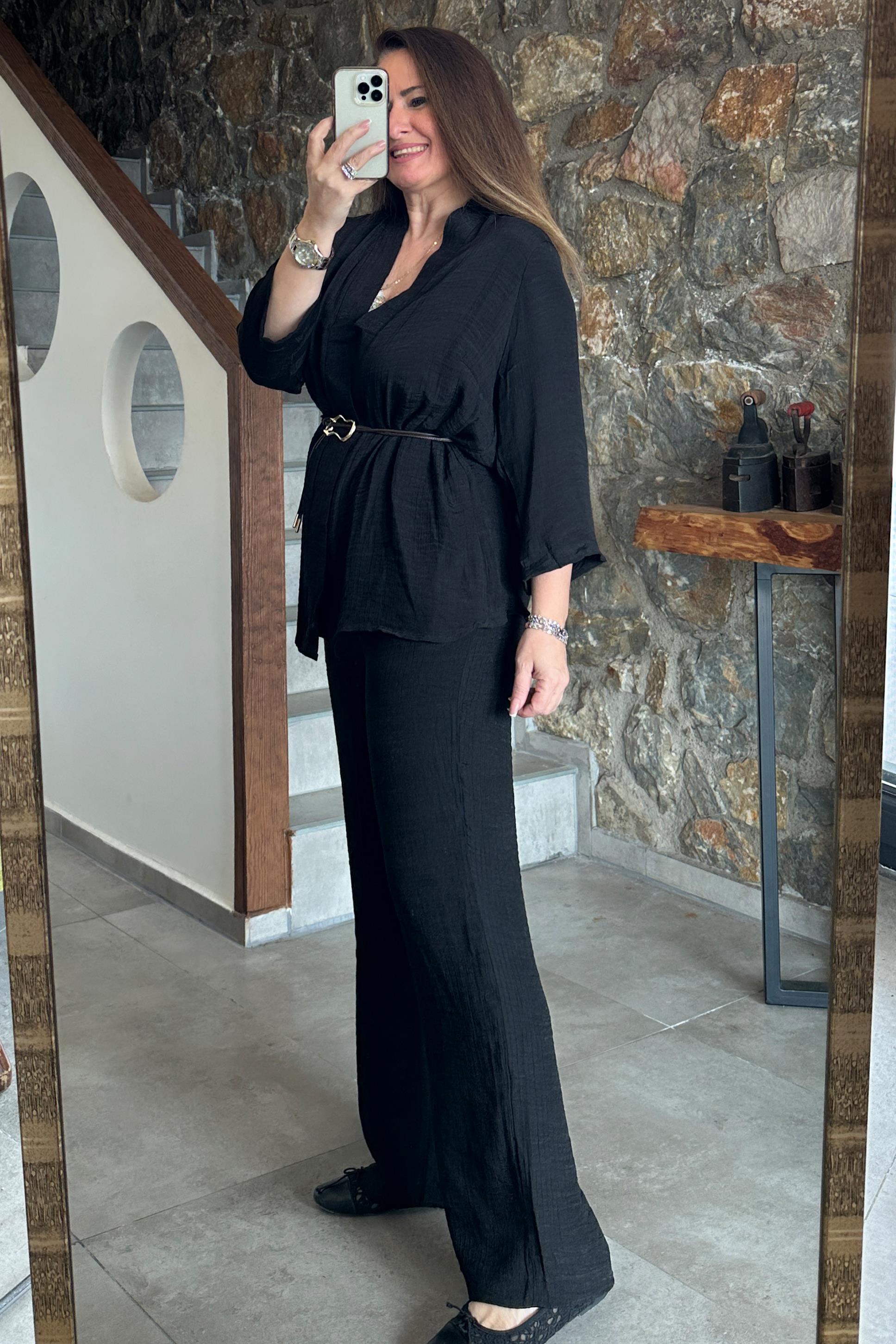 Premium Kimono Takım Siyah
