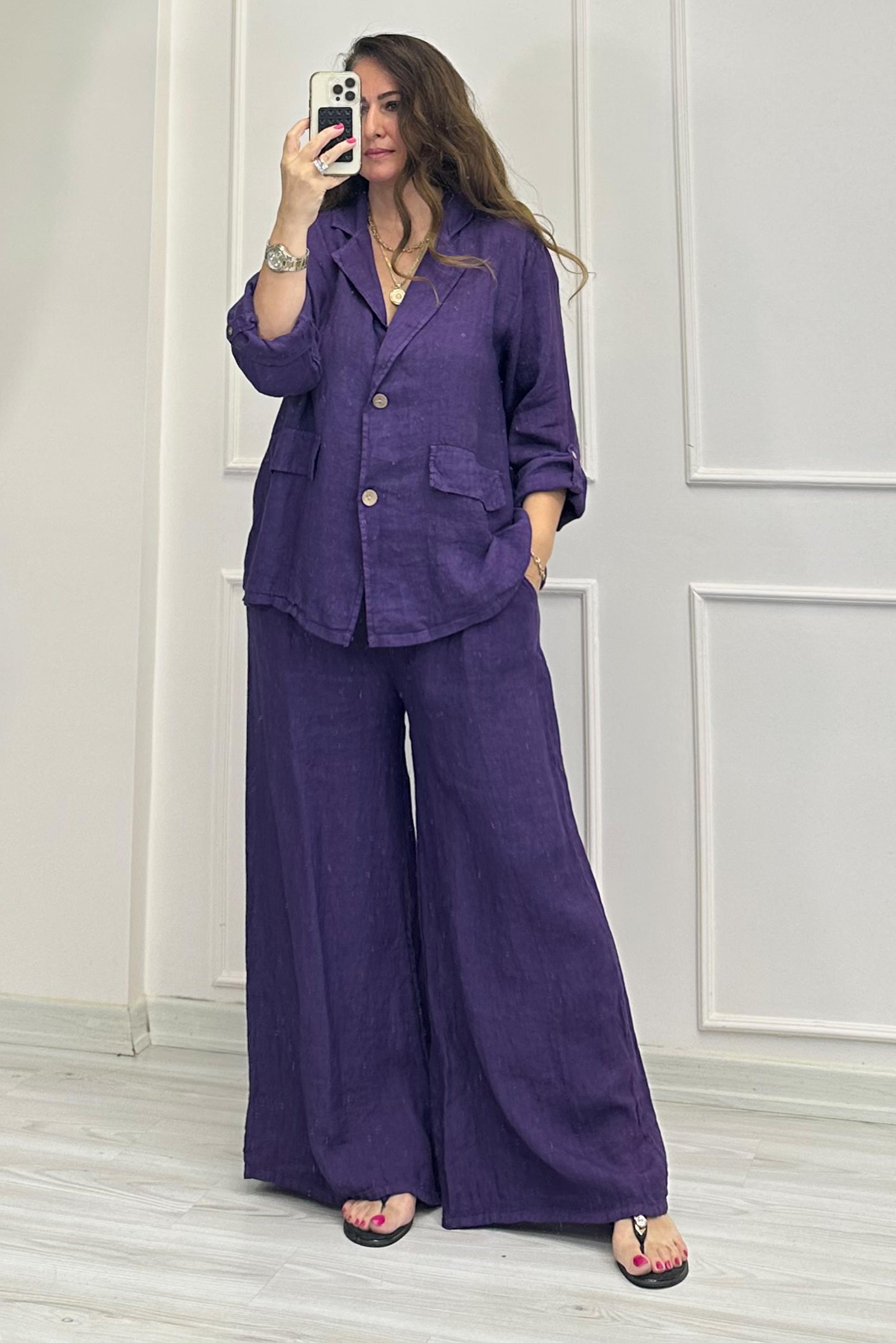 Colette Blazer Takım Mor
