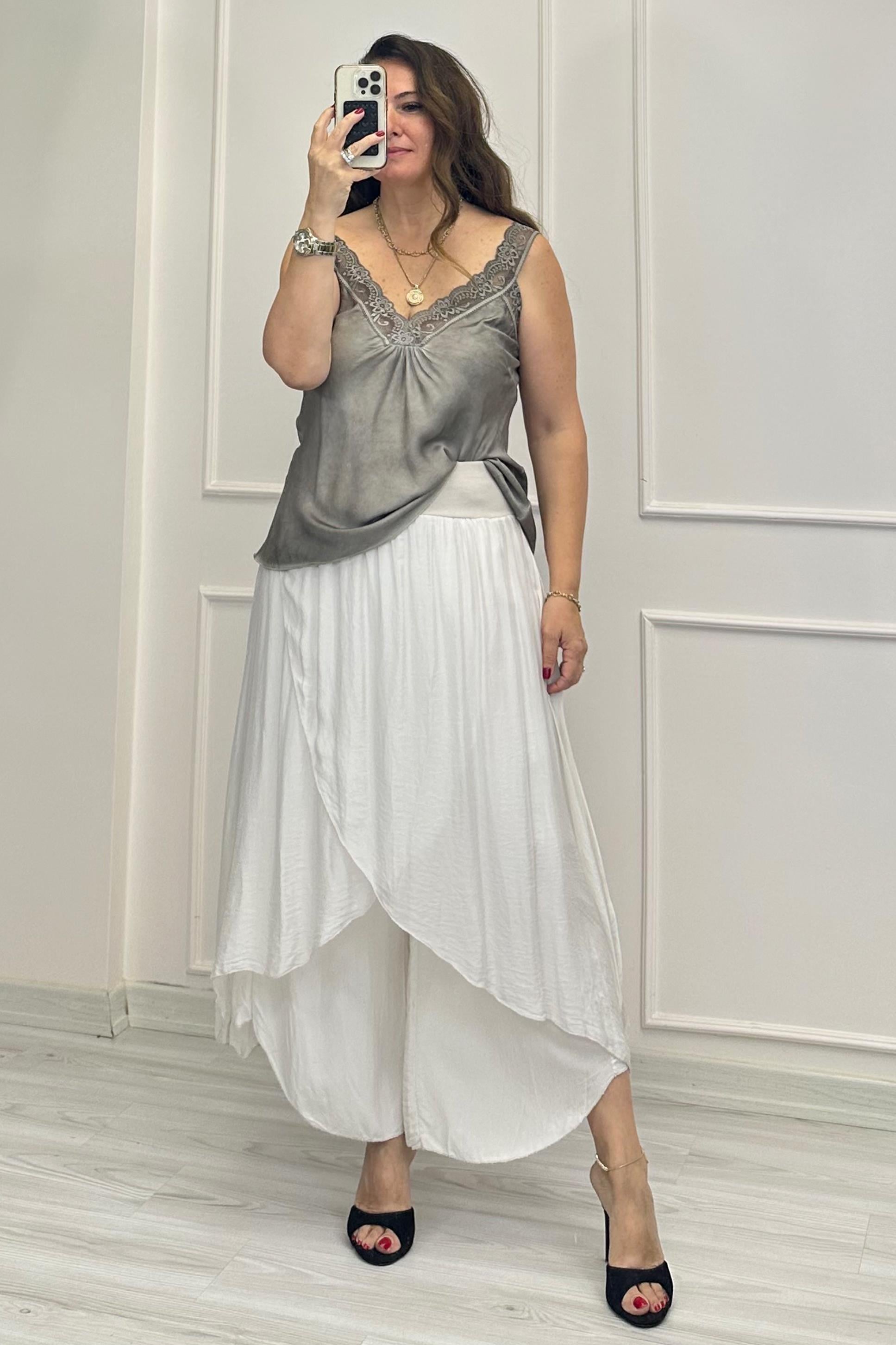 Odette Şalvar Pantolon Bej