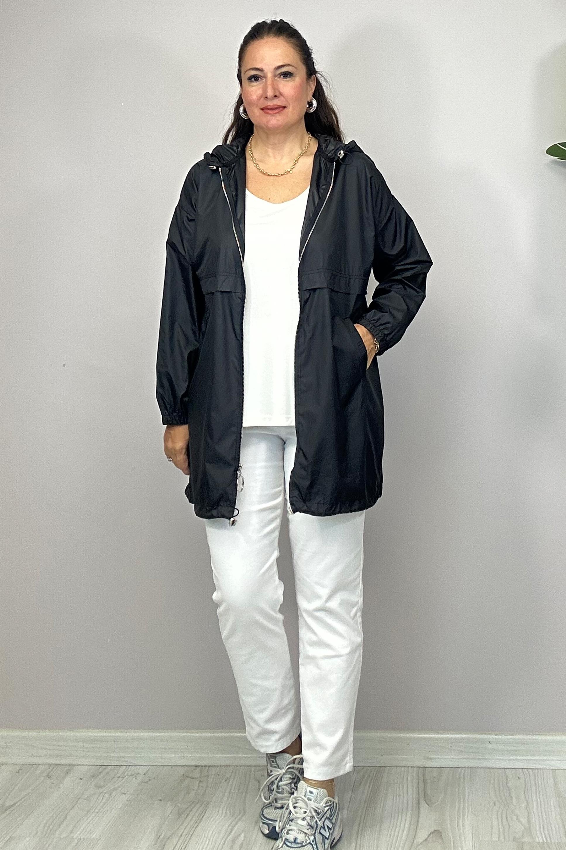 Rista Trençkot Siyah