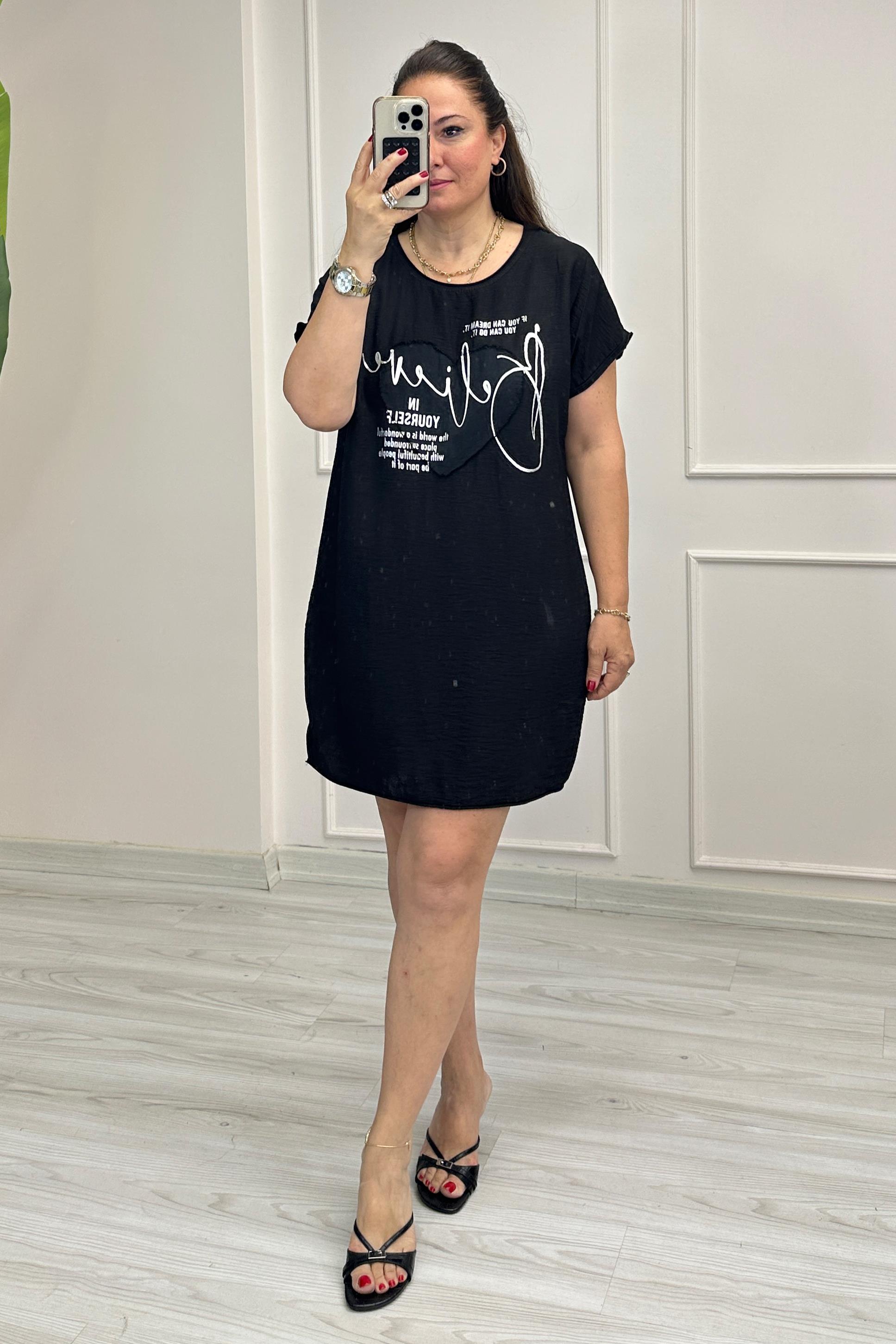 Marissa Kalpli Elbise Siyah
