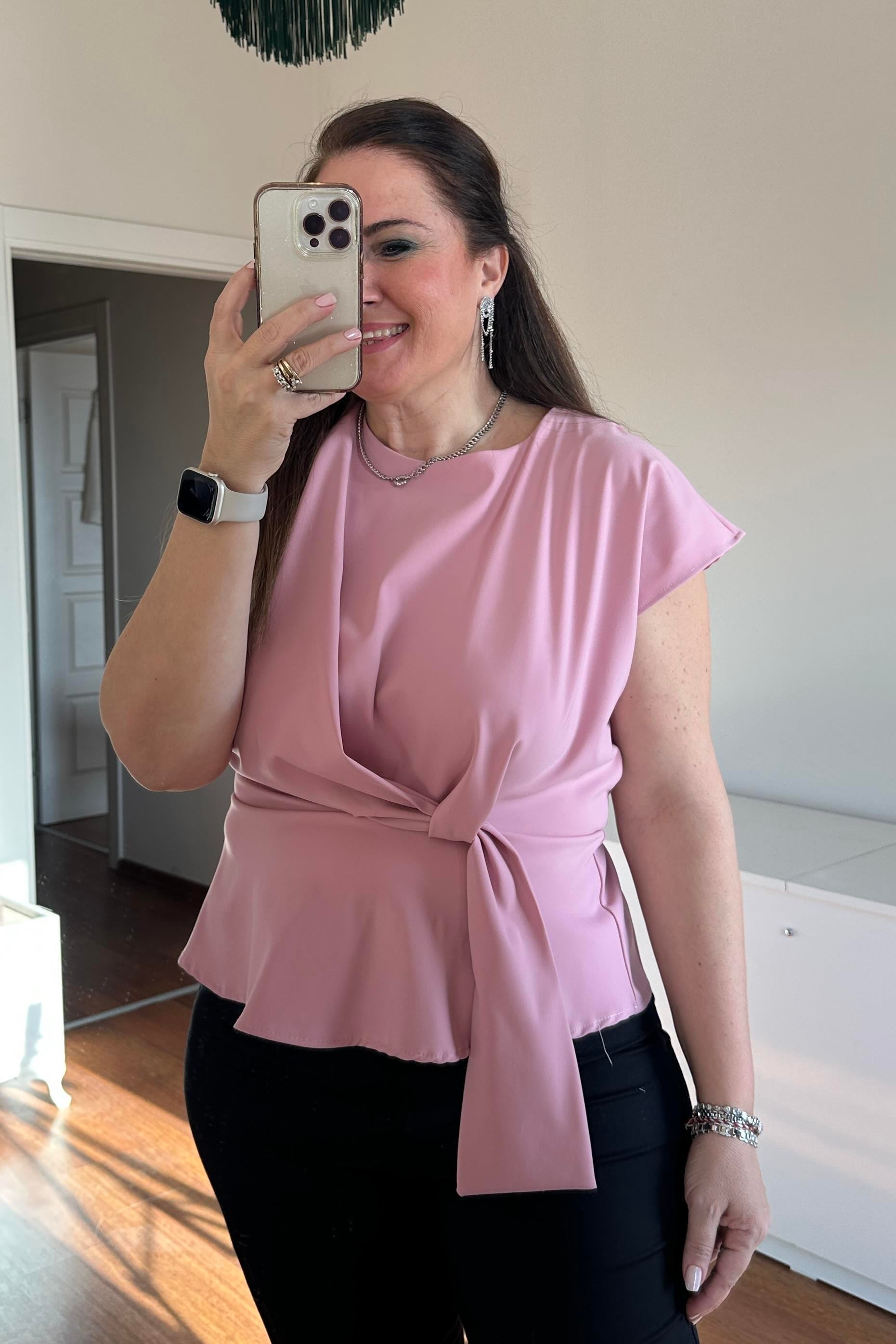 Kolsuz Bluz Pembe
