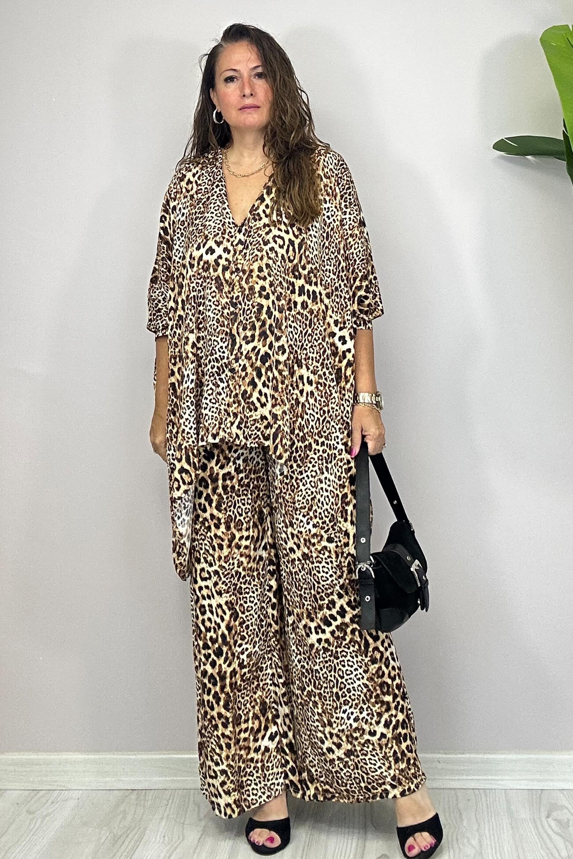 Zafira Leopar Desenli Takım