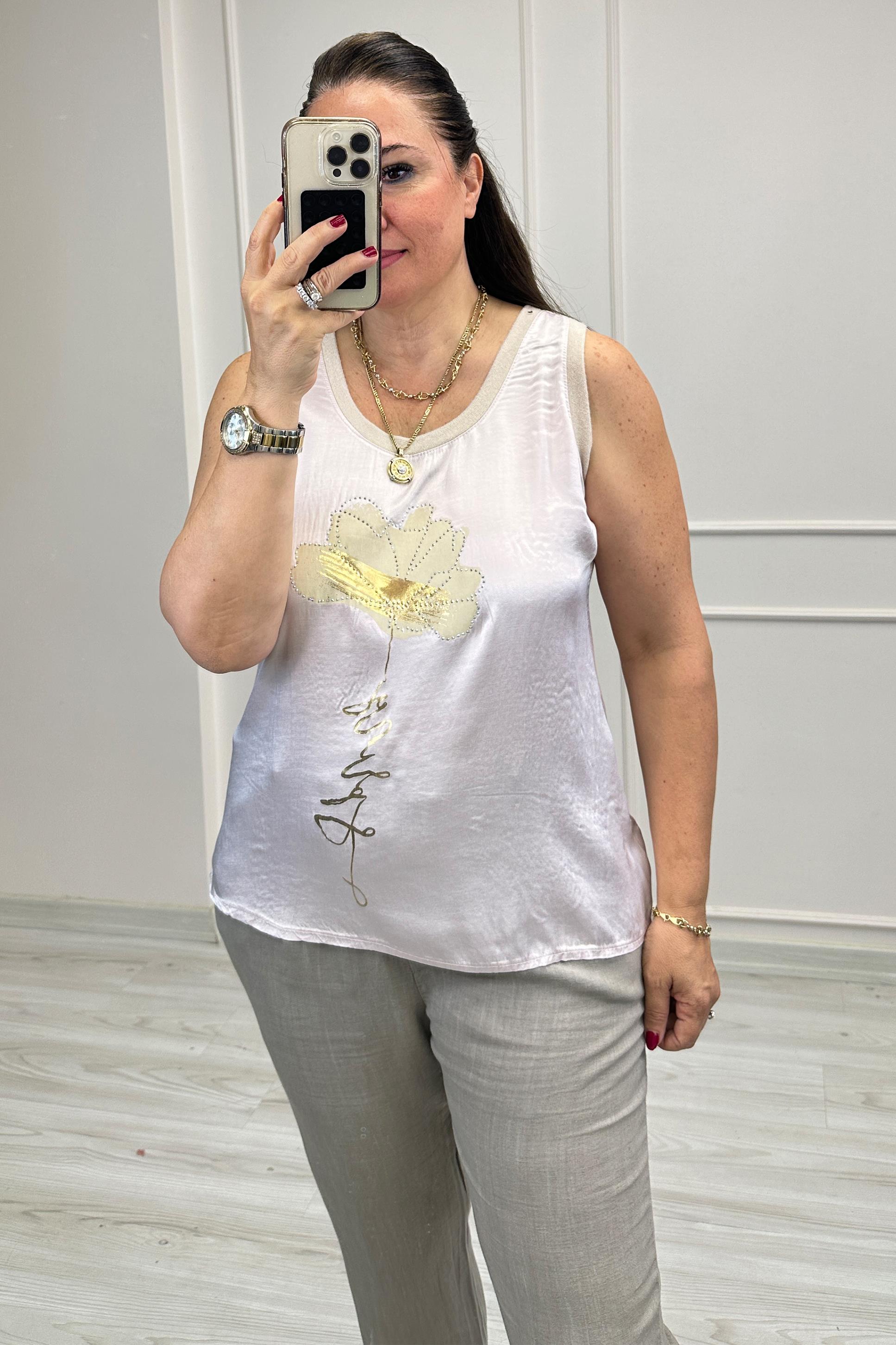 Renata Kolsuz Bluz Pudra