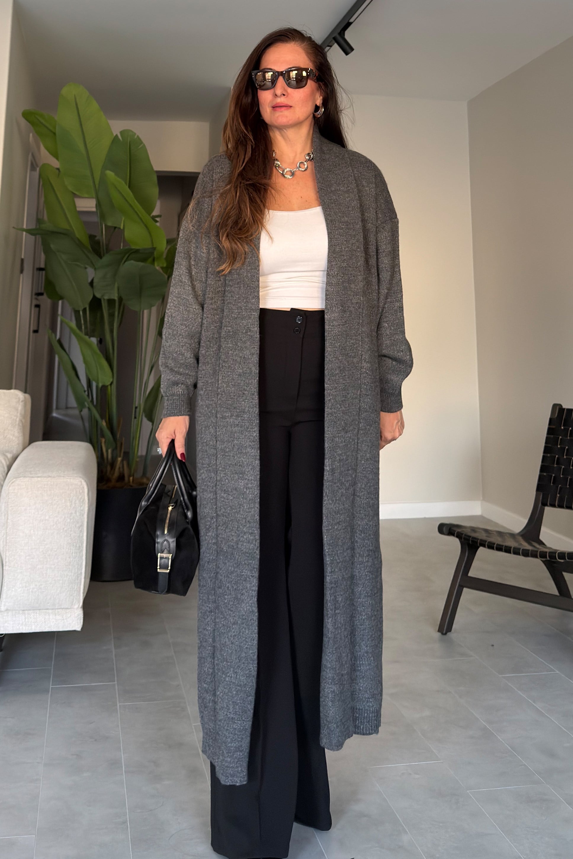 Nathalie Hırka Gri 