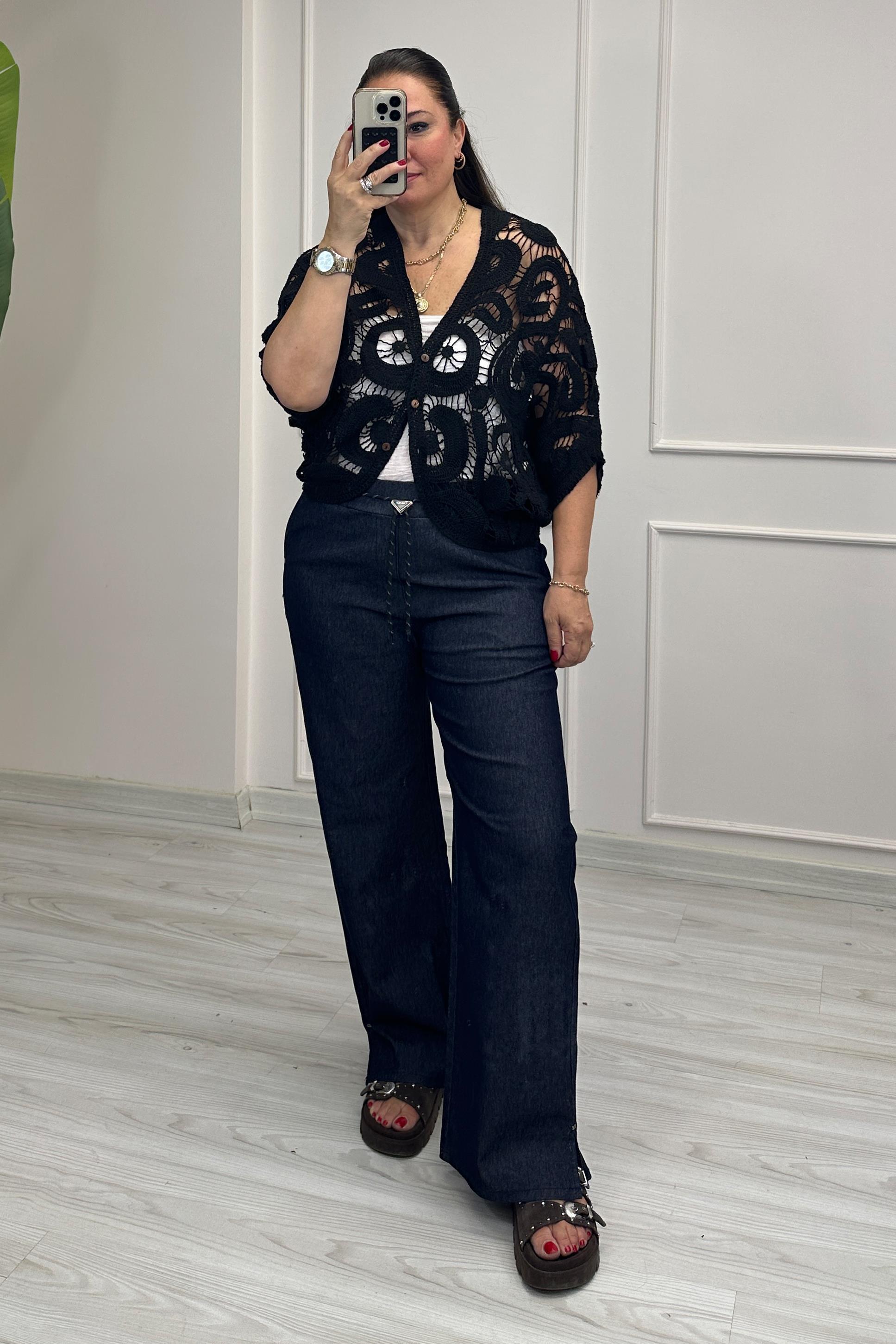 Perla Bolero Hırka Siyah