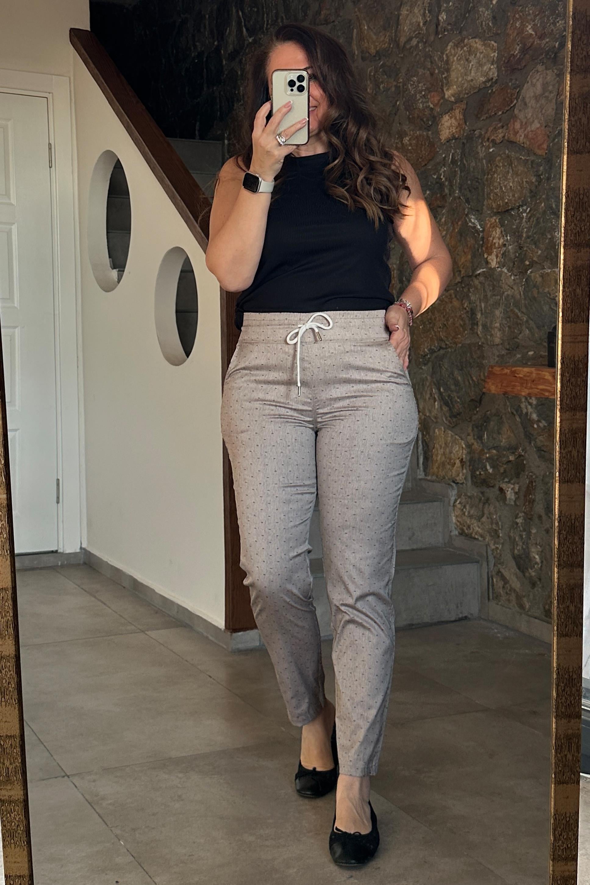 İsabella Pantolon Taş