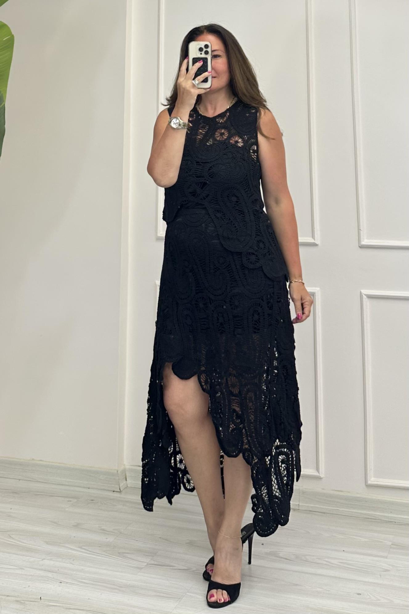 Claire Örgü Takım Siyah