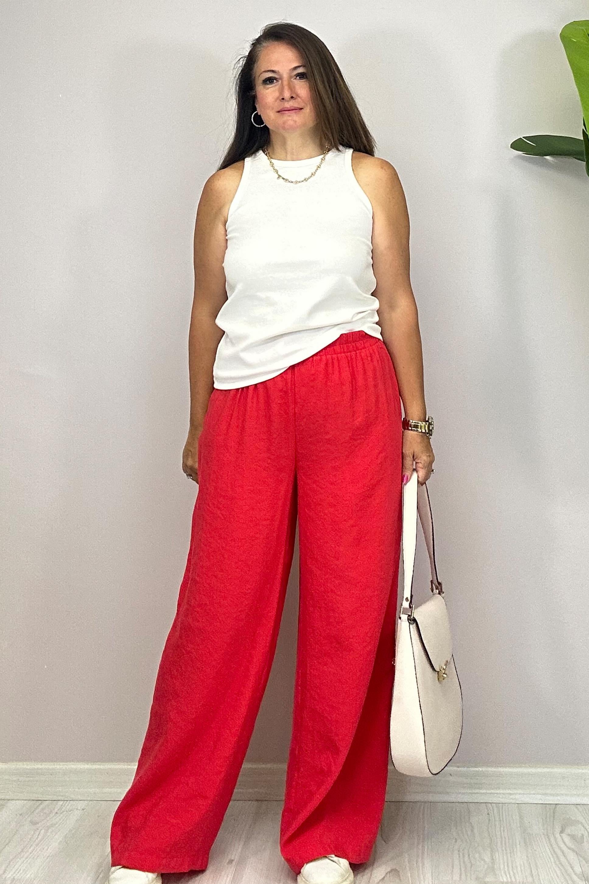 Helen Nar Çiçeği Pantolon