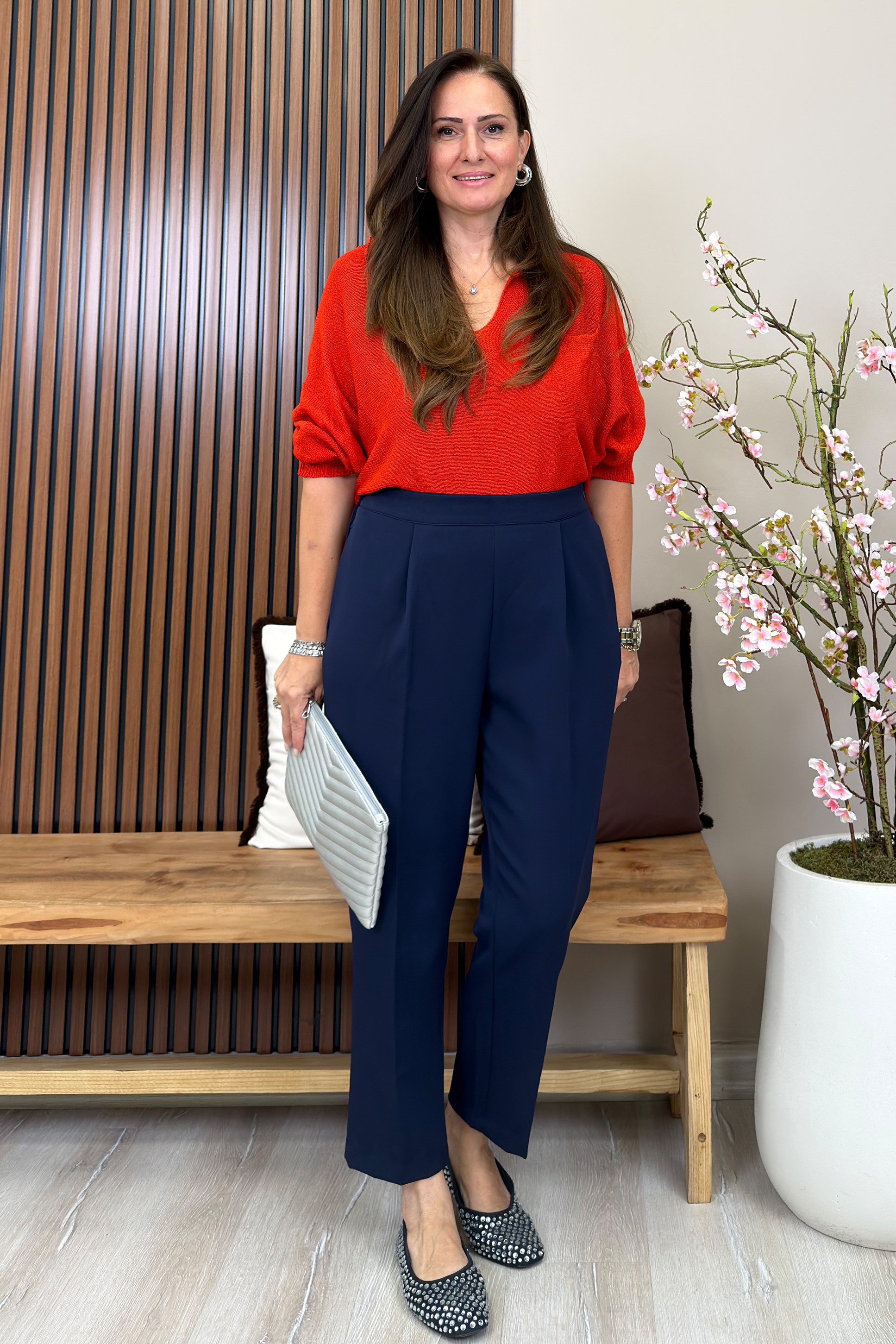 Wendy Havuç Kesim Pantolon Lacivert