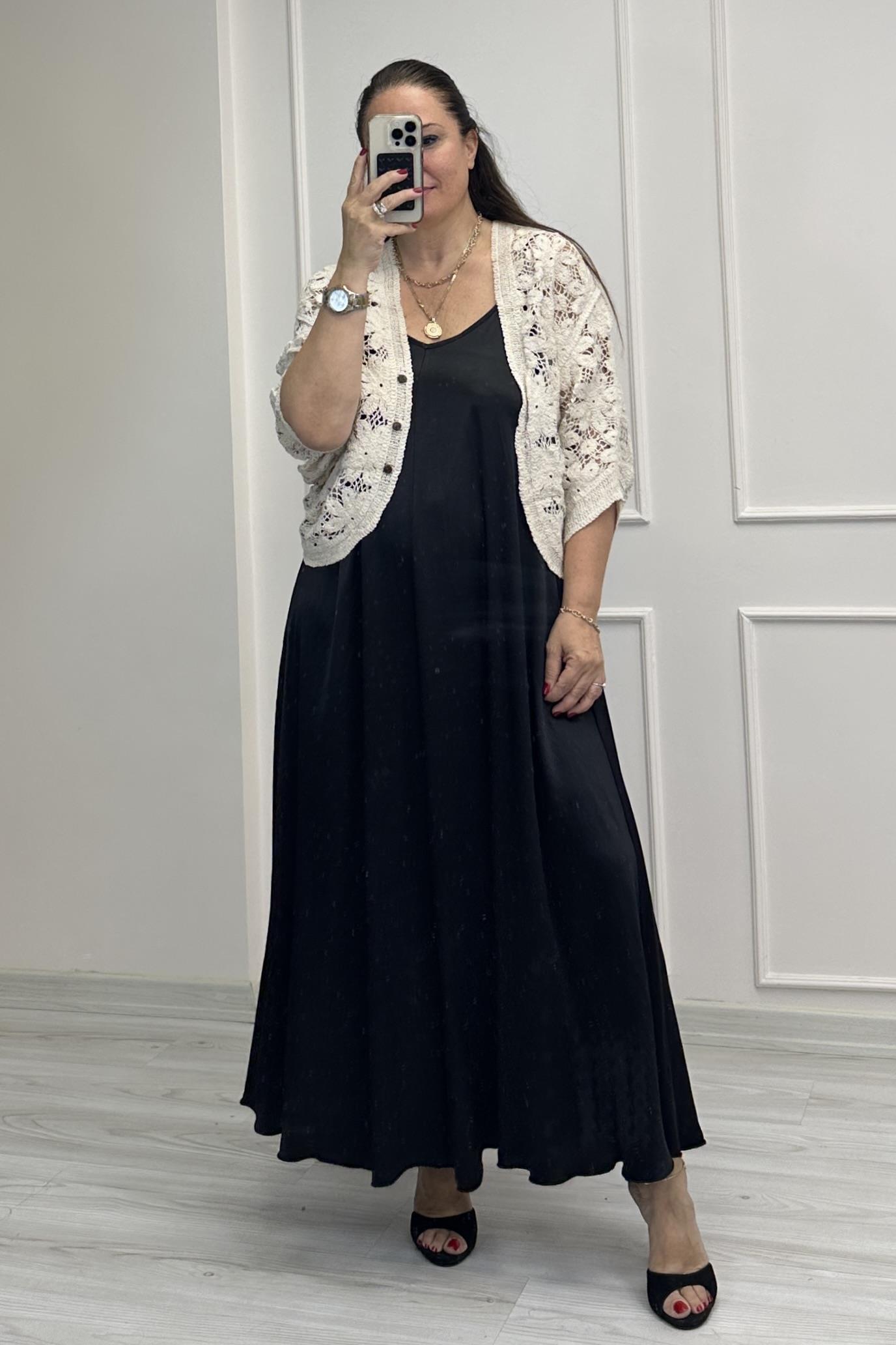 Örgü Bolero Hırka Bej