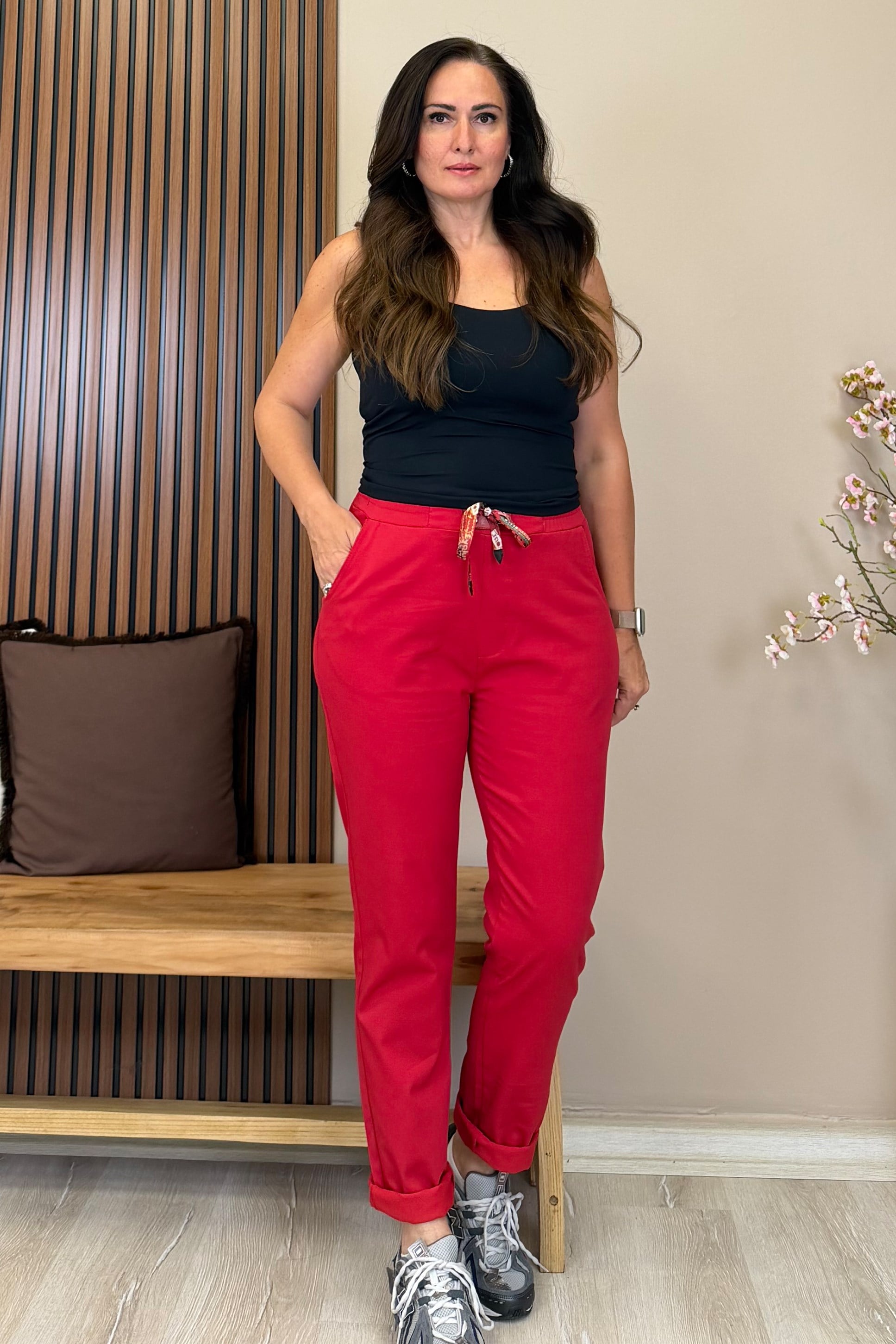Serina Pantolon Kırmızı
