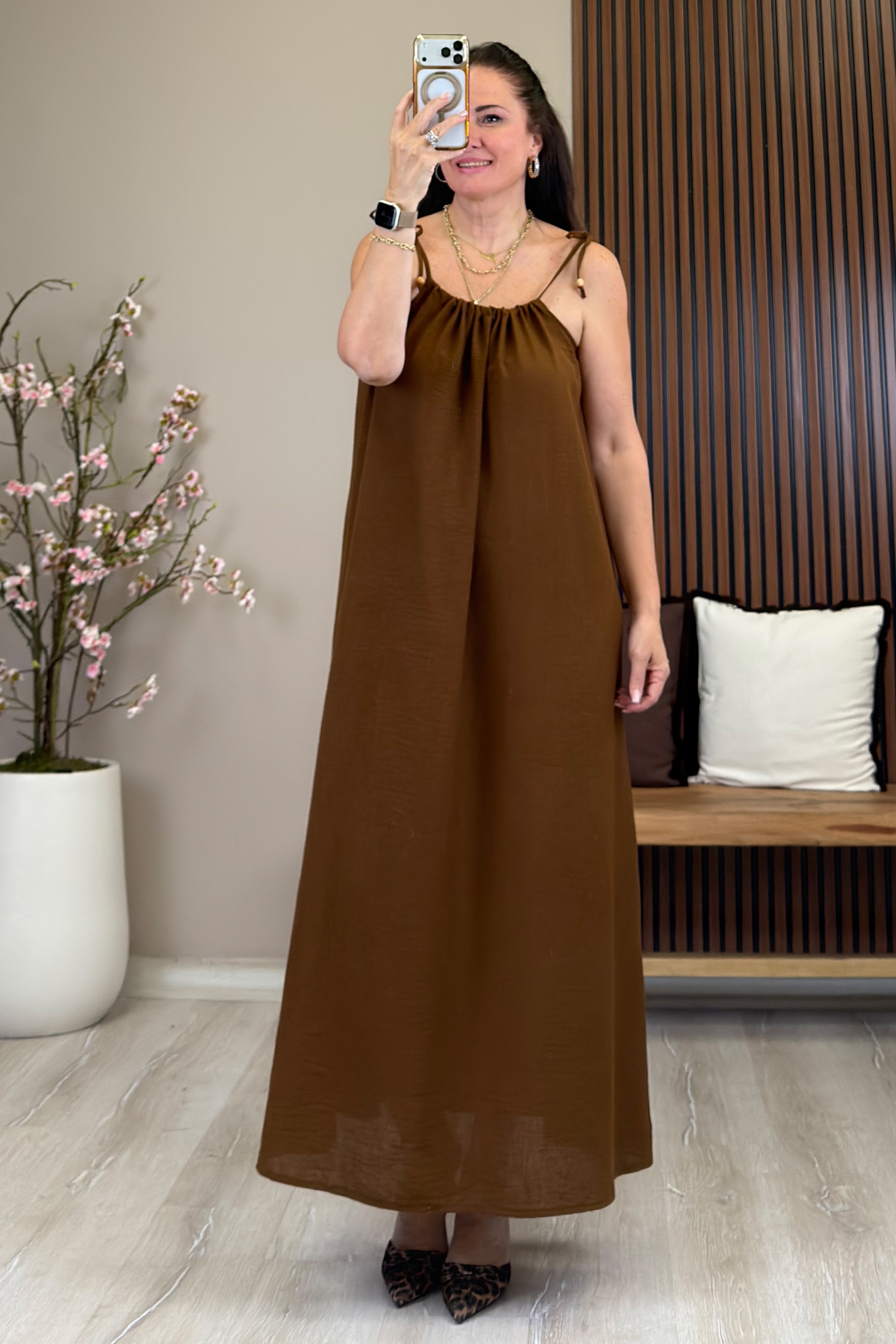 Layla Elbise Kahve