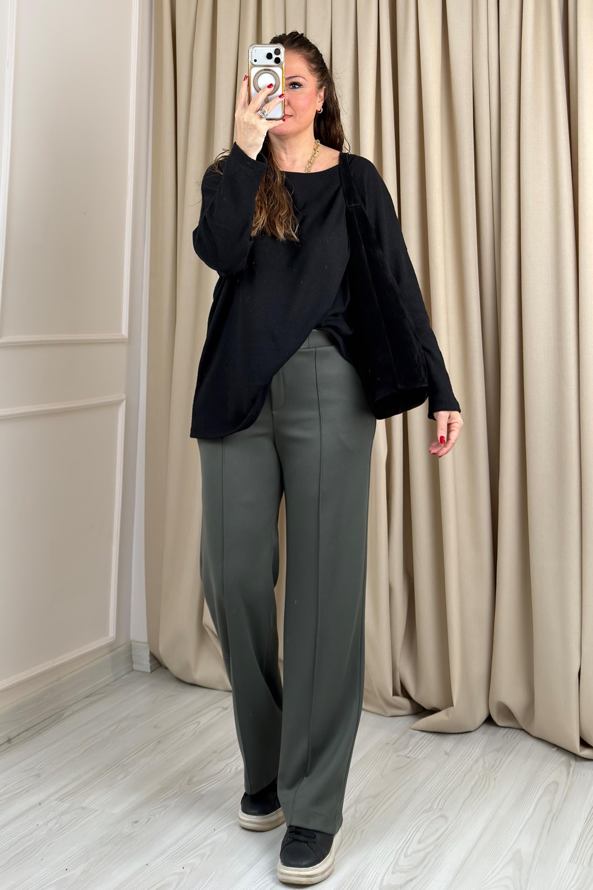 Ease Palazzo Pantolon Yeşil