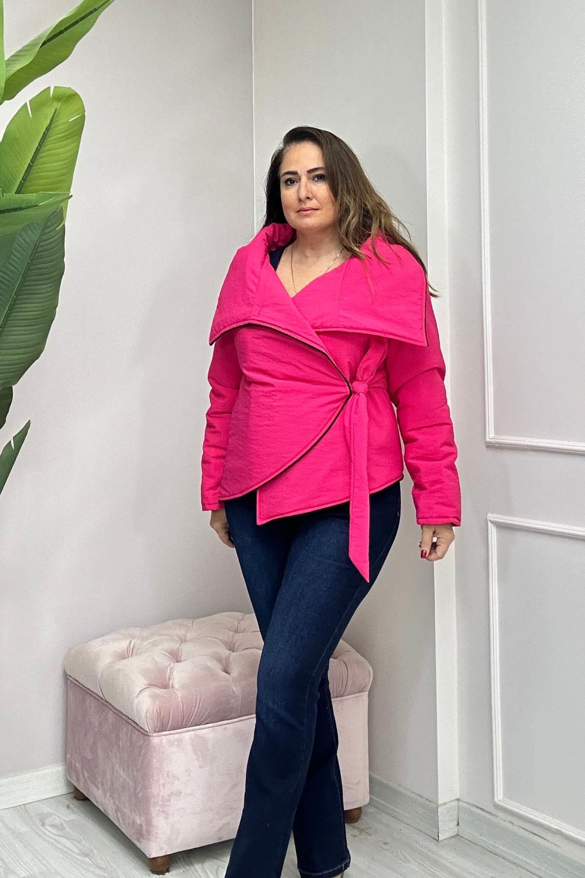 Bağlama Detaylı Tasarım Mont-Pembe