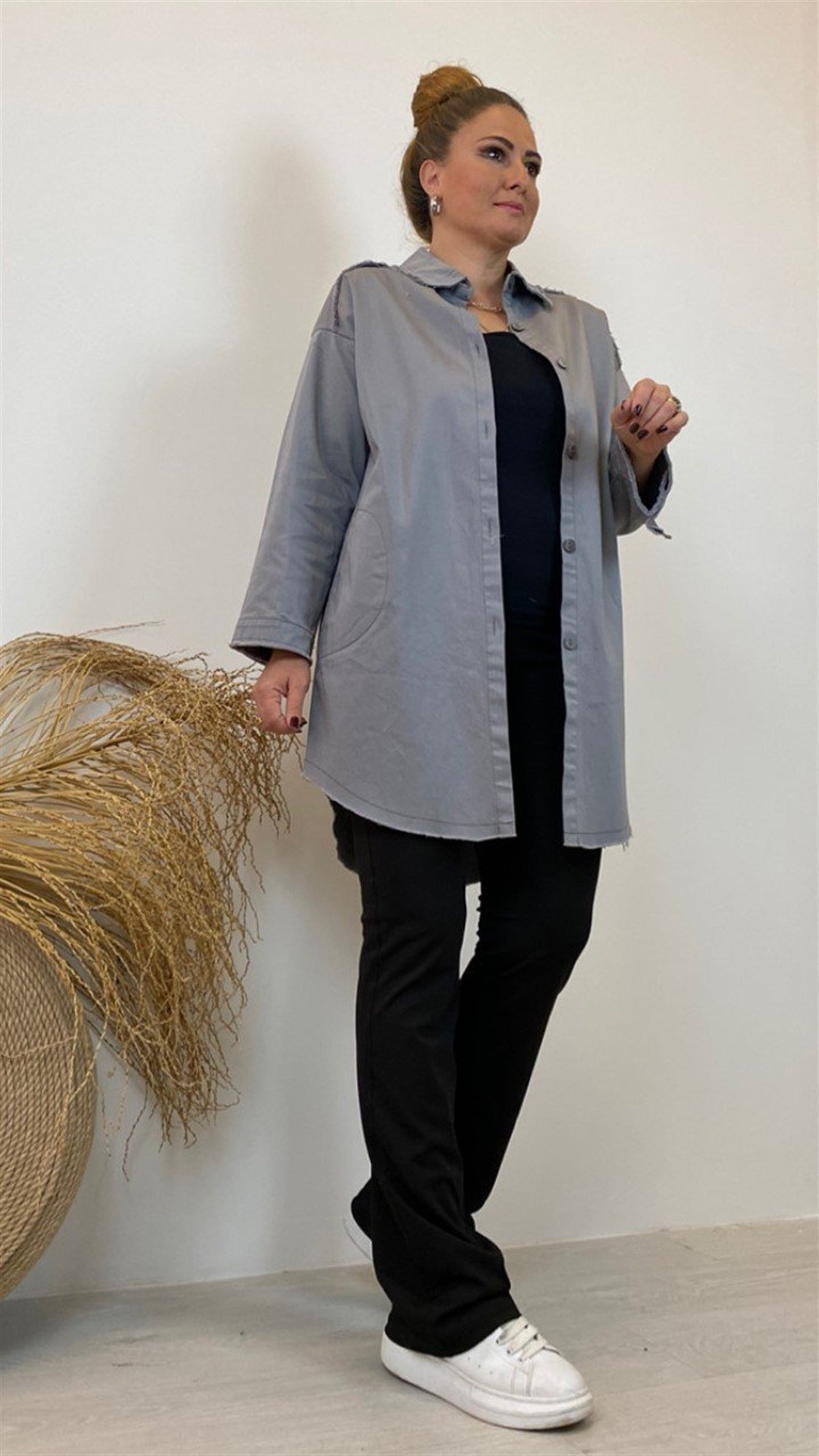 DÜZ RENK GÖMLEK CEKET