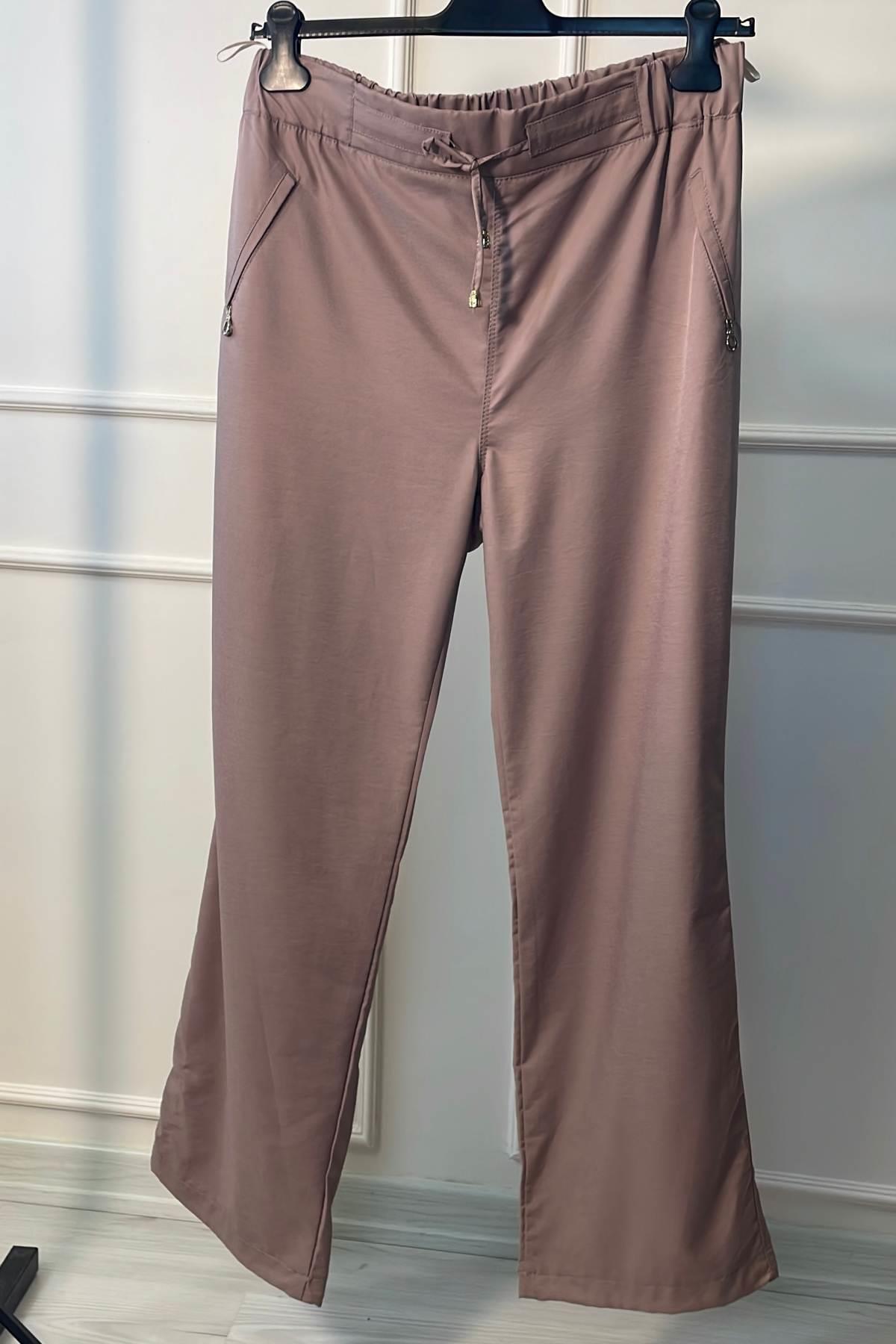 Paraşüt Kumaş Pantolon Taş Rengi