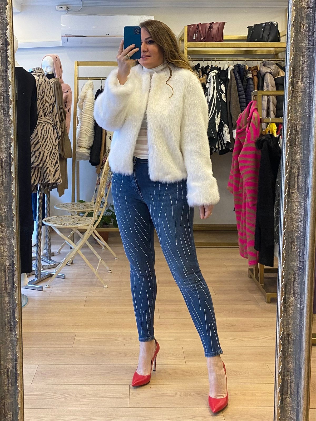 Sıfır Yakalı Ceket Beyaz